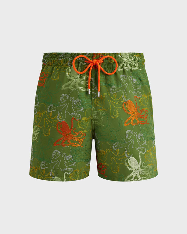 Vilebrequin - Men Swim Shorts Embroidered Octopussy - Limited Edition - Swimwear - Mistral - Green - Size 5XL
