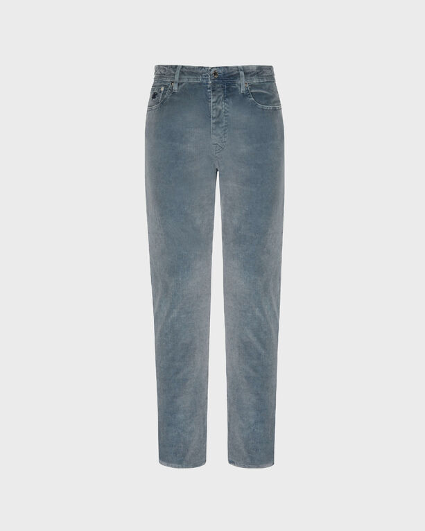 Vilebrequin - Pantalon En Velours Côtelé Vintage Effet Délavé 5 Poches Homme - Jean - Gbetta18 - Gris - Taille 36