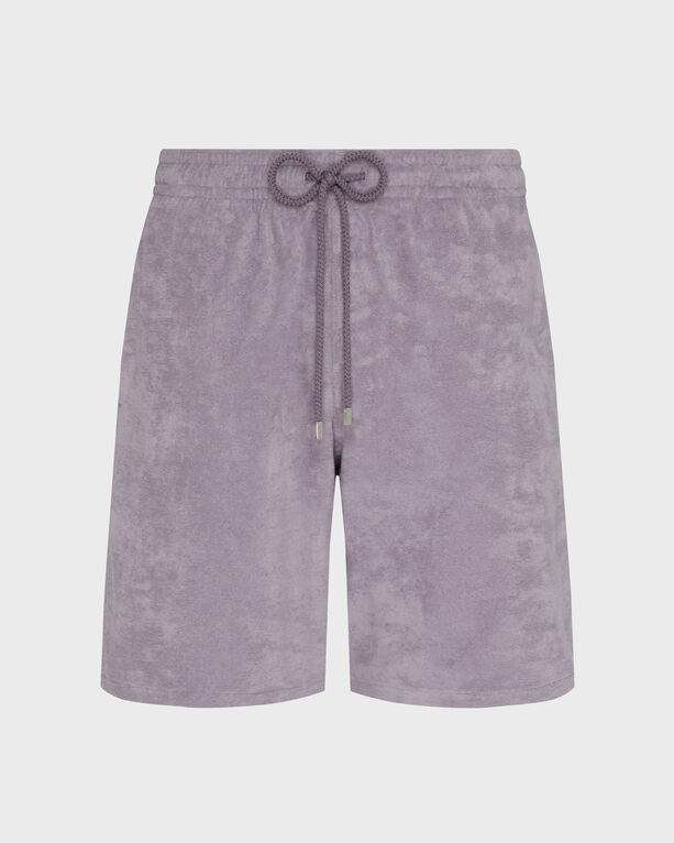 Vilebrequin - Men Terry Bermuda Shorts Solid - Bermuda - Bolide - Purple - Size XXXL