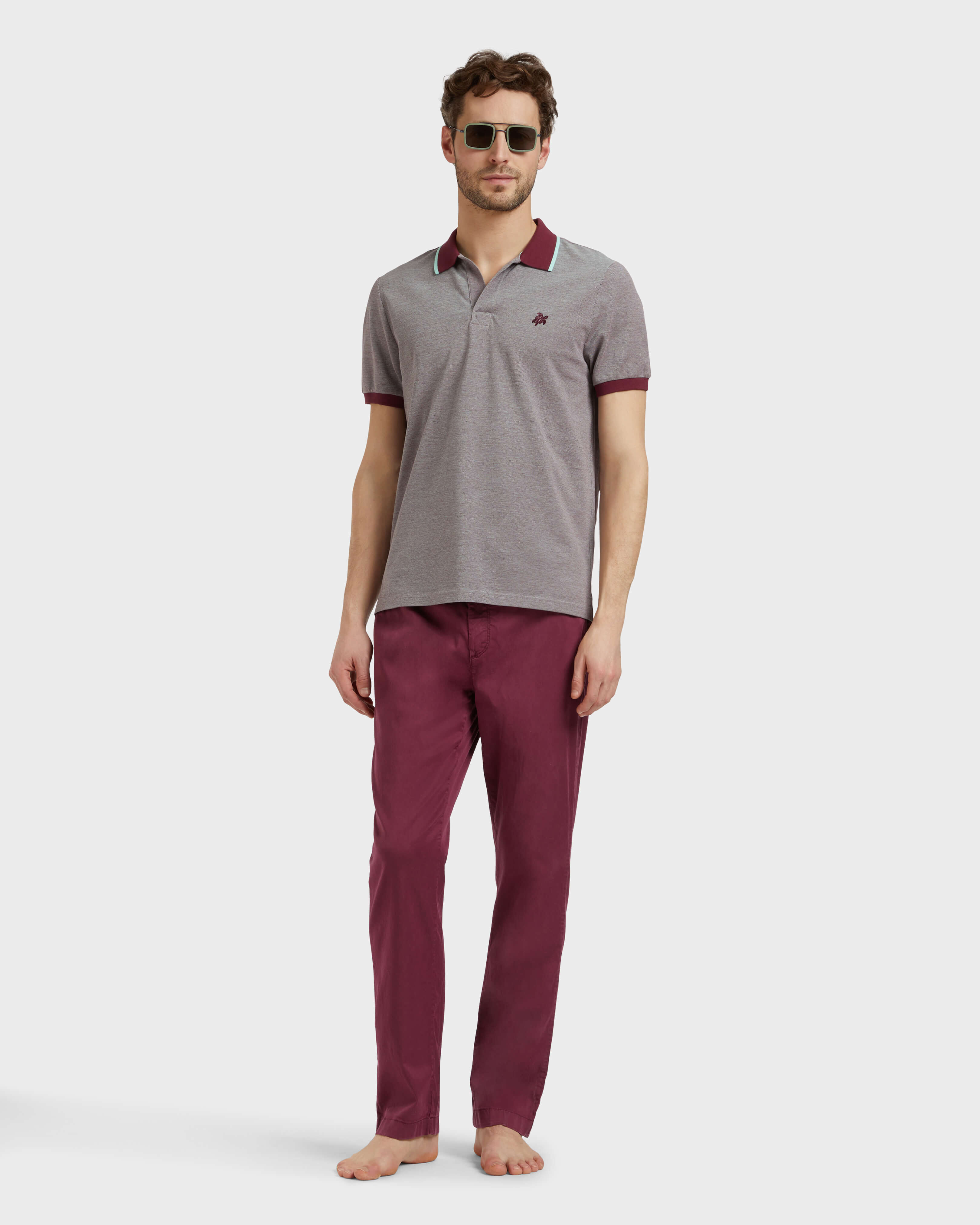Men Elastic waist Tencel Satin Pants BACCHUS supp3 view