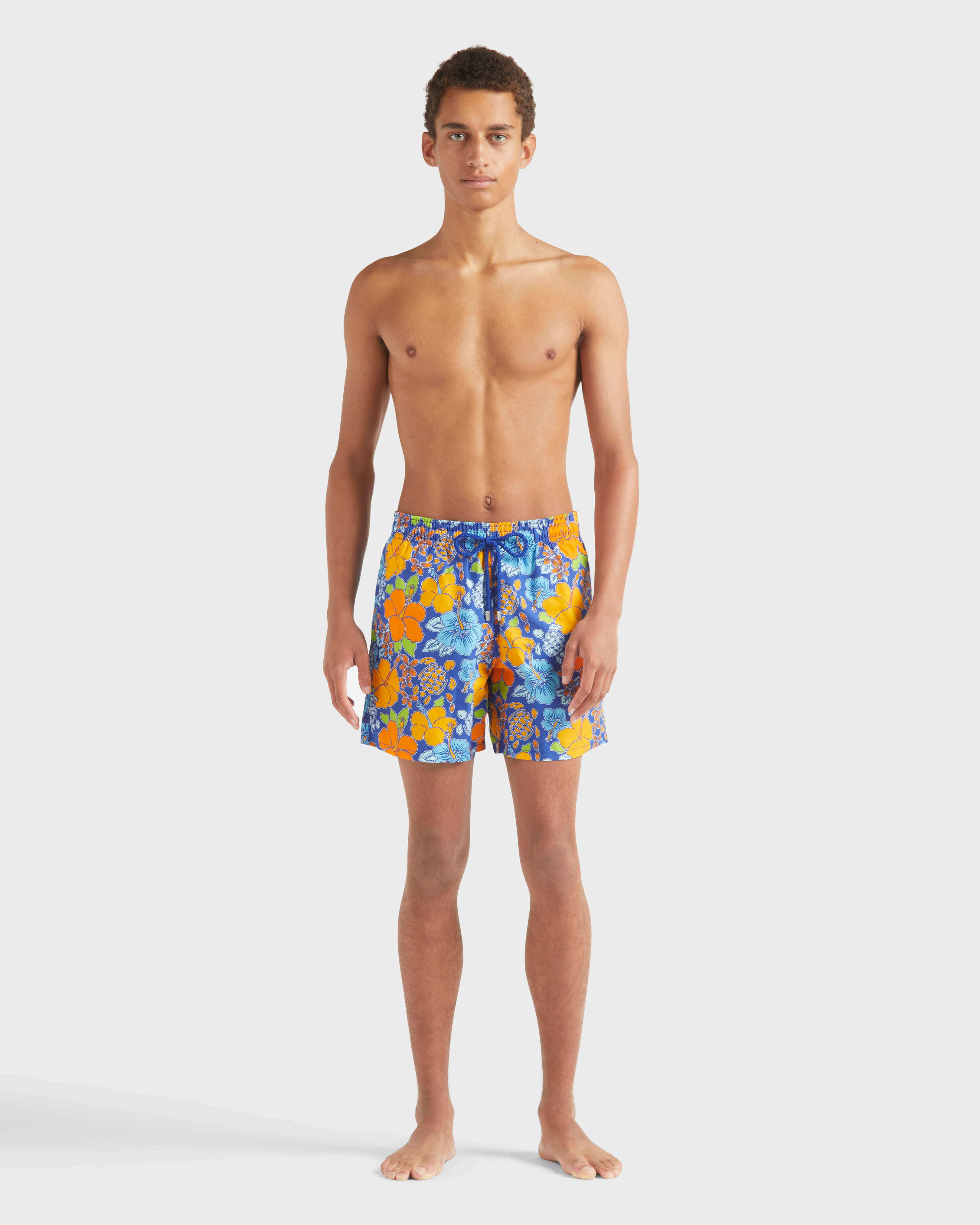 Men Swim shorts Tropical Turtle MARRAKECH frontworn view