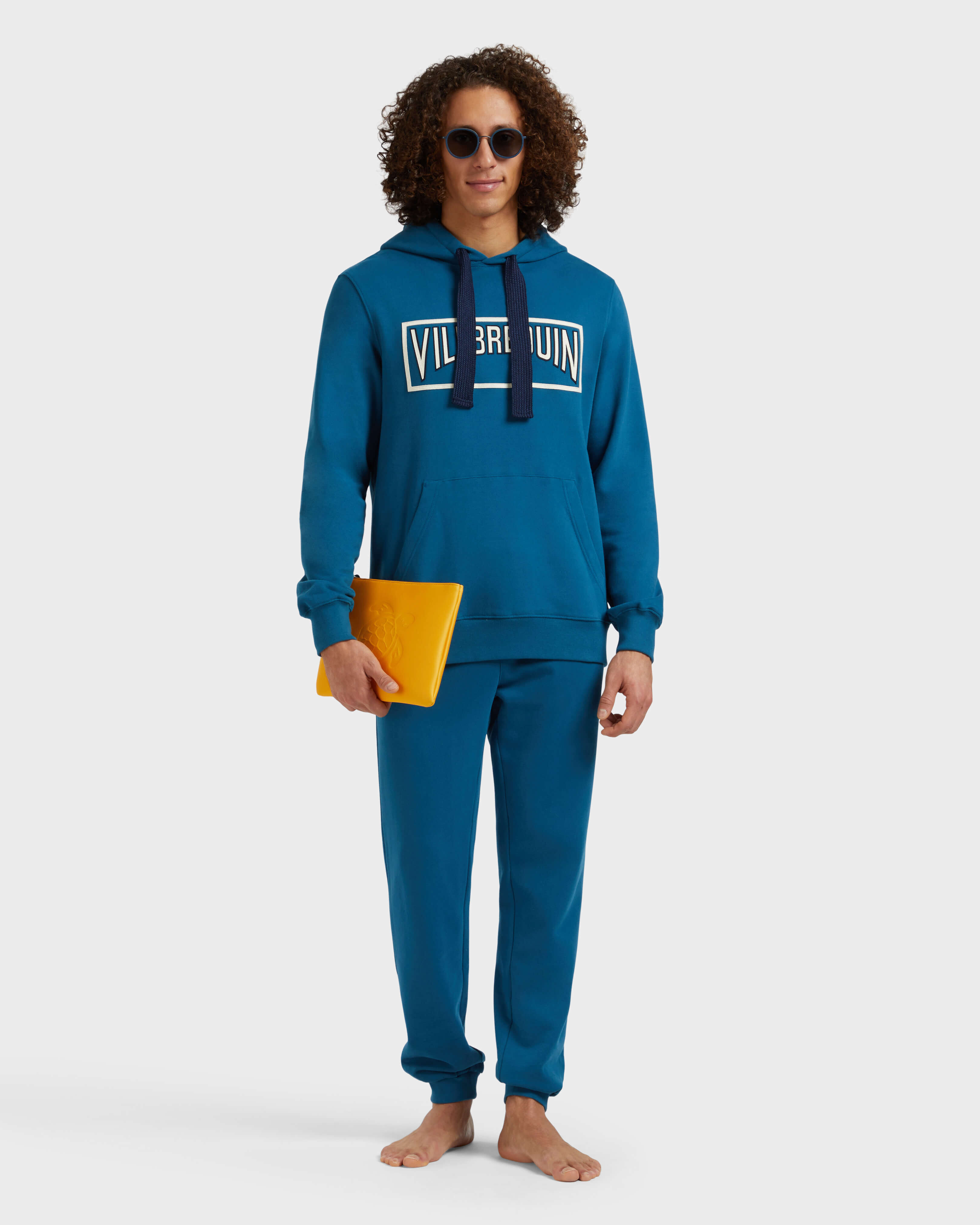Men Jogger Cotton Pants Solid PEACOCK supp1 view