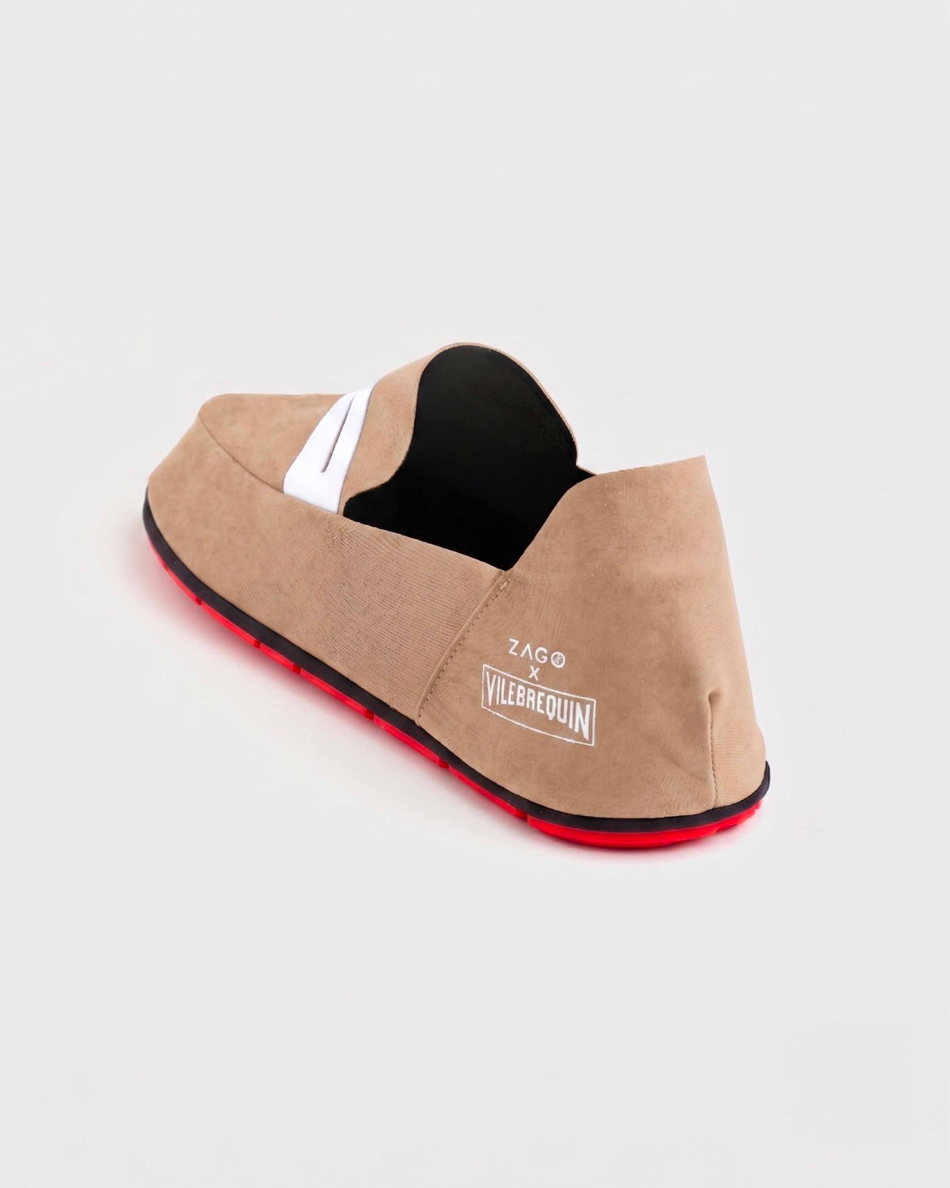 Hybrid-Loafer - Vilebrequin x ZAGO BEIGE back view