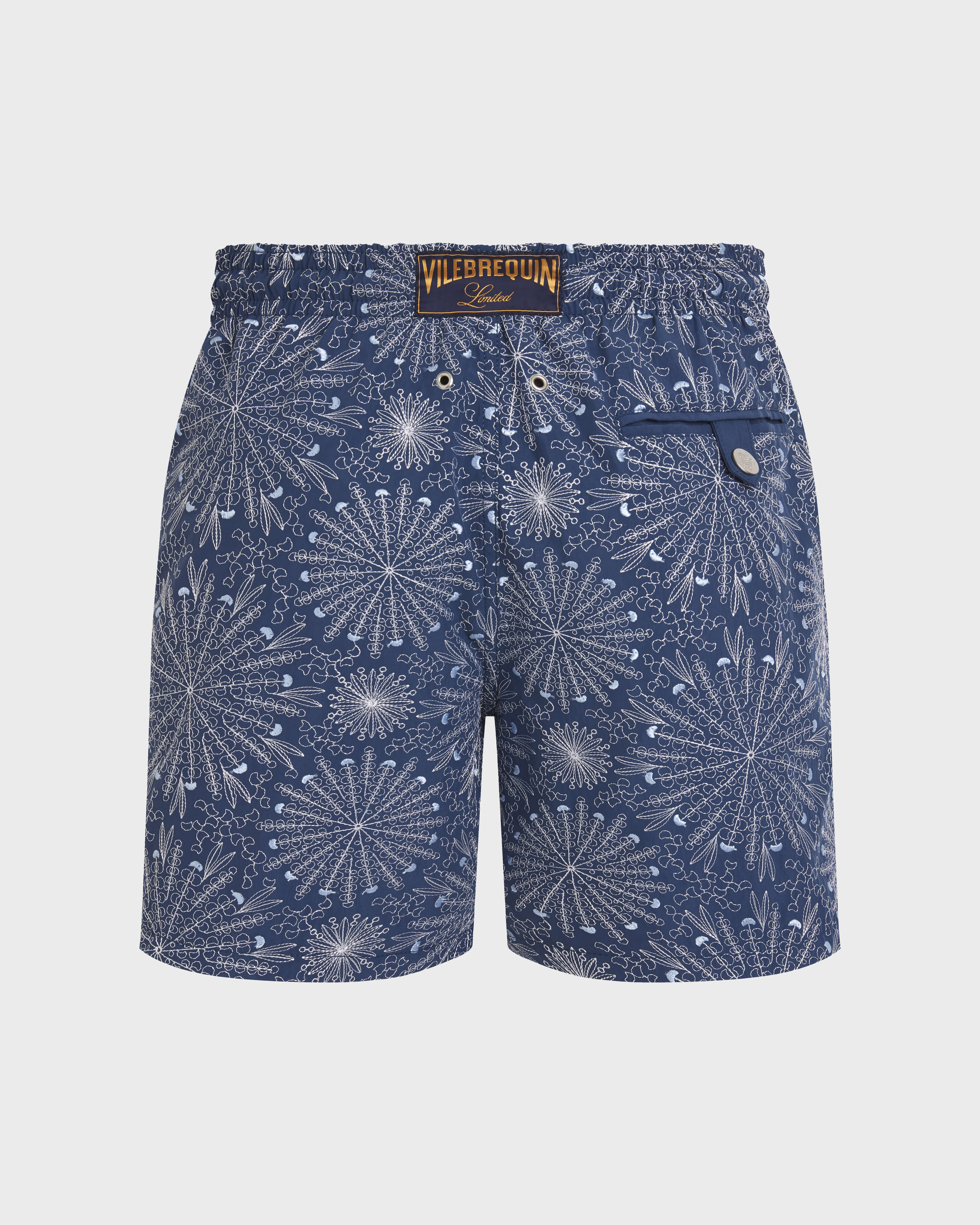 Herren-Badeshorts Mosaic Urchin Bestickt – Limitierte Auflage EVENING back view