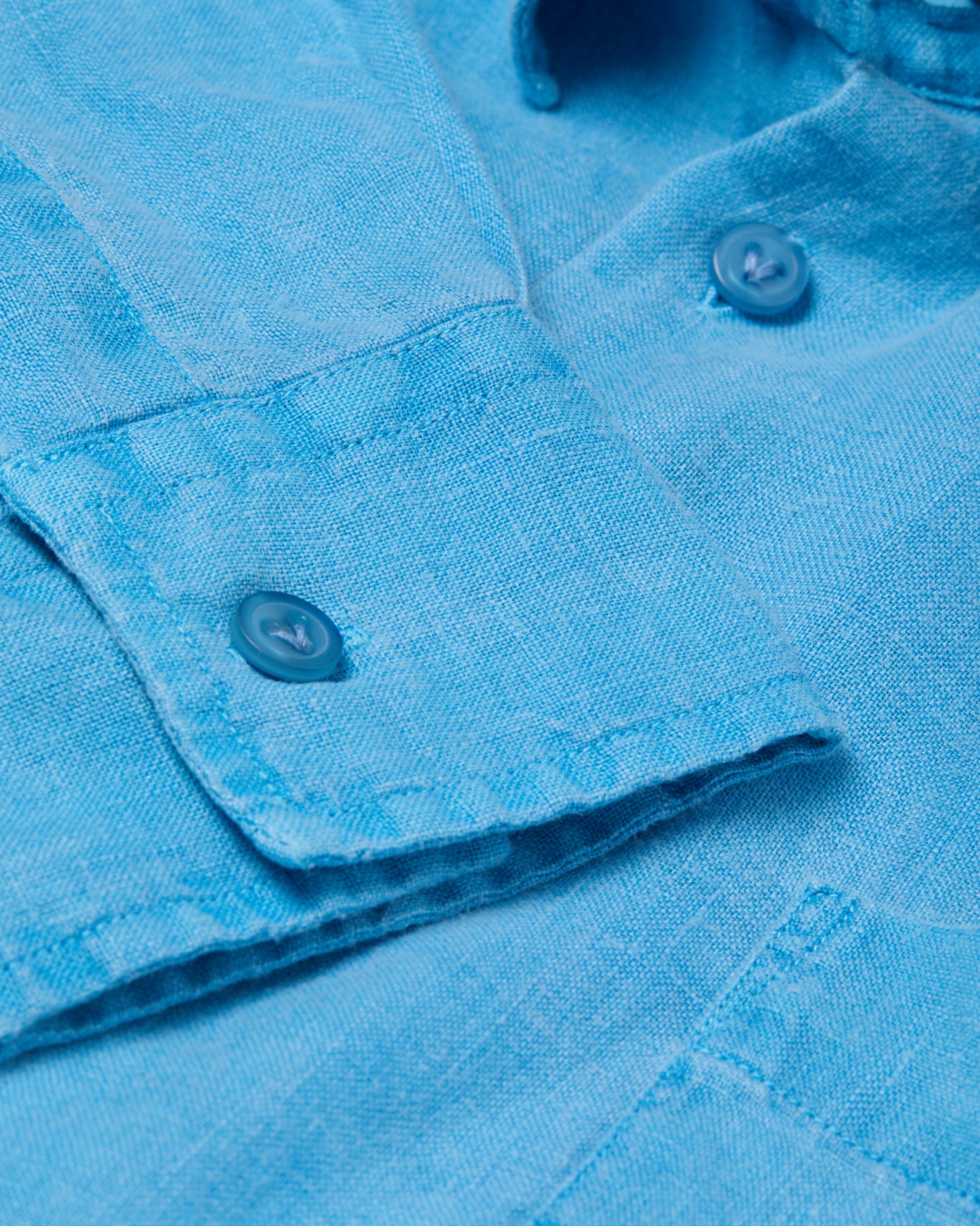 Einfarbiges Hemd aus Leinen für Herren SANTORINI supp4 view