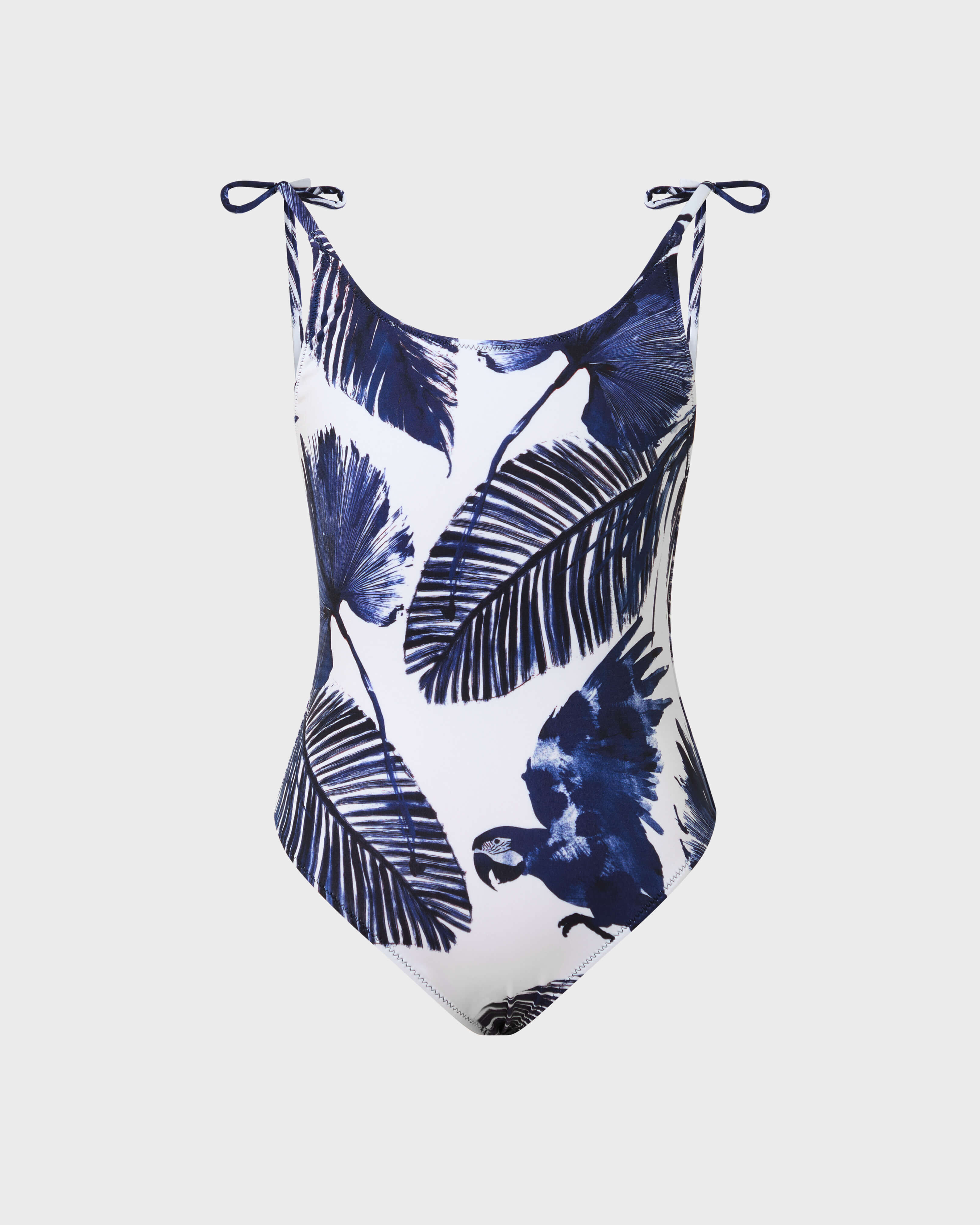 Maillot de bain une pièce fille Papagaio BLANC front view