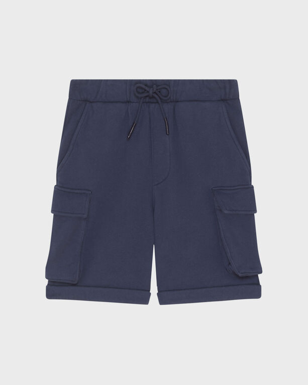 Vilebrequin Kids' Boys Organic Cotton Cargo Bermuda Shorts In Blue