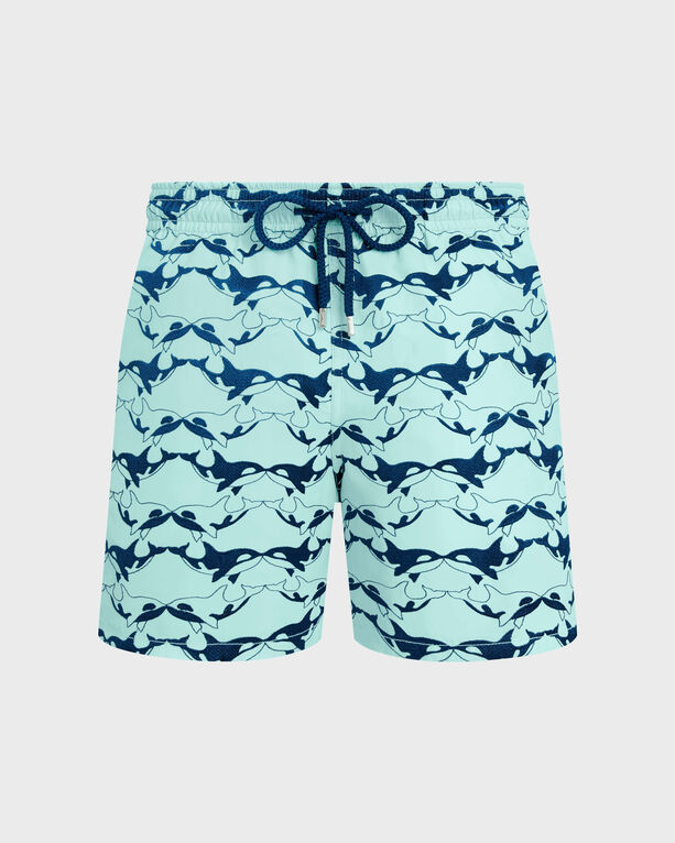 Vilebrequin - Men Swim Shorts Embroidered Orcas - Limited Edition - Swimwear - Mistral - Blue - Size XXL