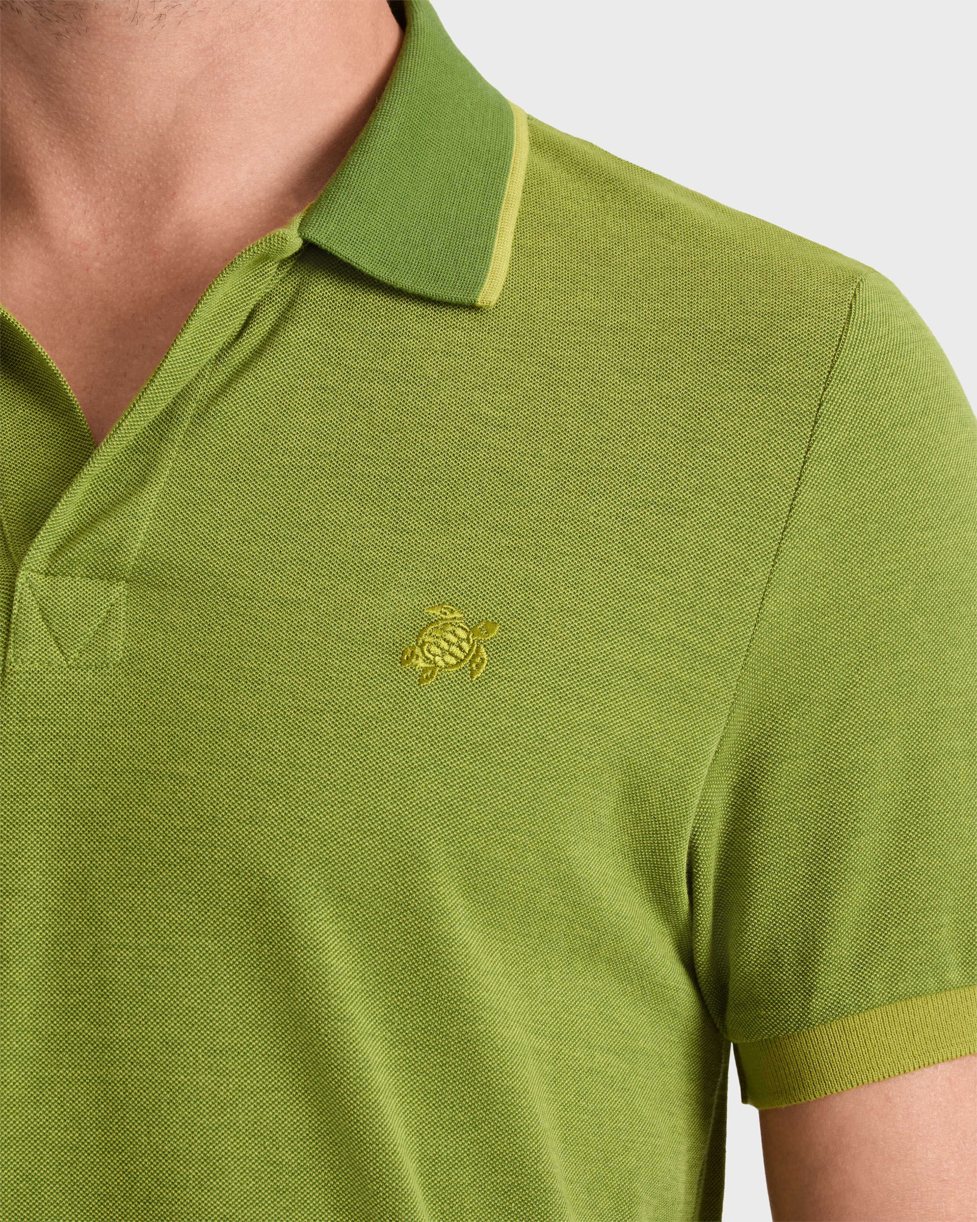 Polo de algodón de color liso para hombre MILITAIRE supp1 view