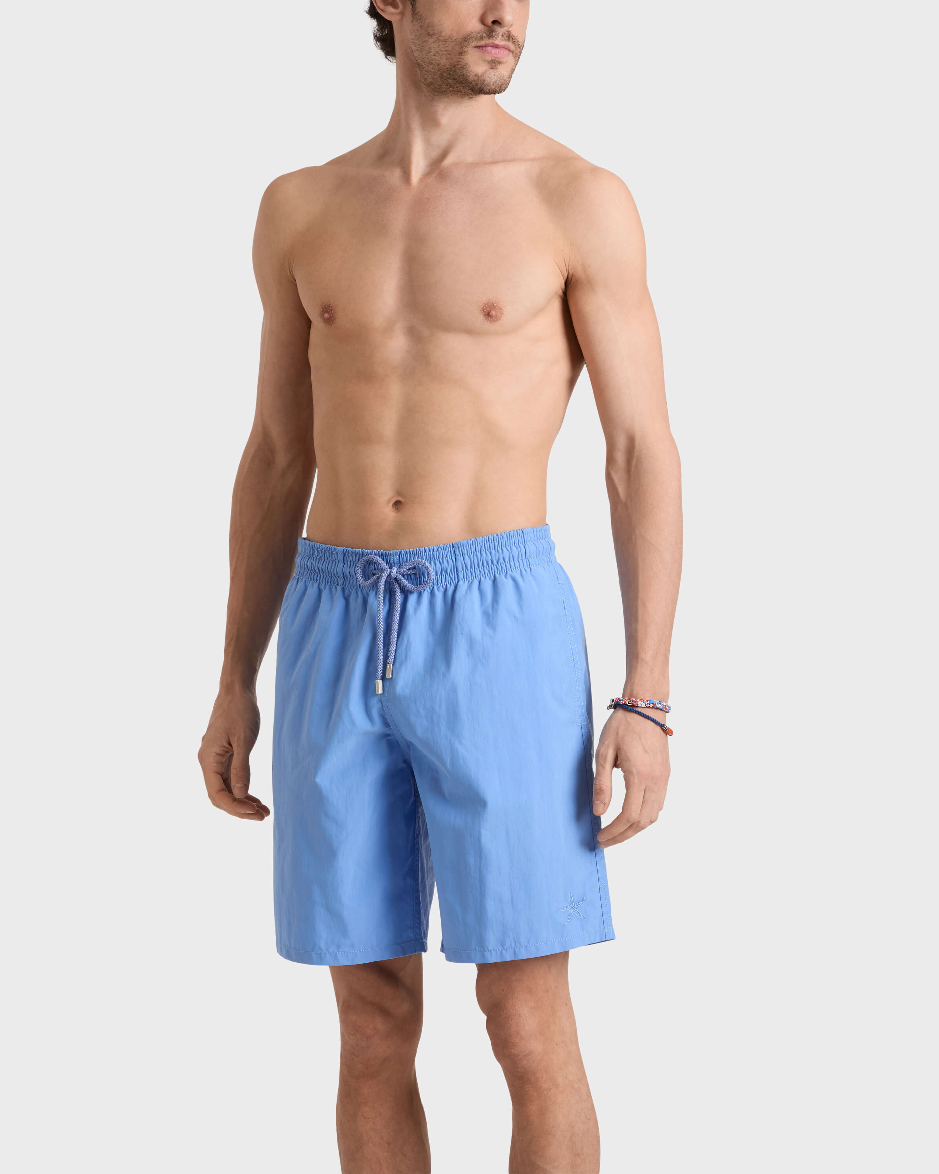 Mit Wasser reagierende, lange Starlettes Badeshorts für Herren TRINIDAD frontworn view
