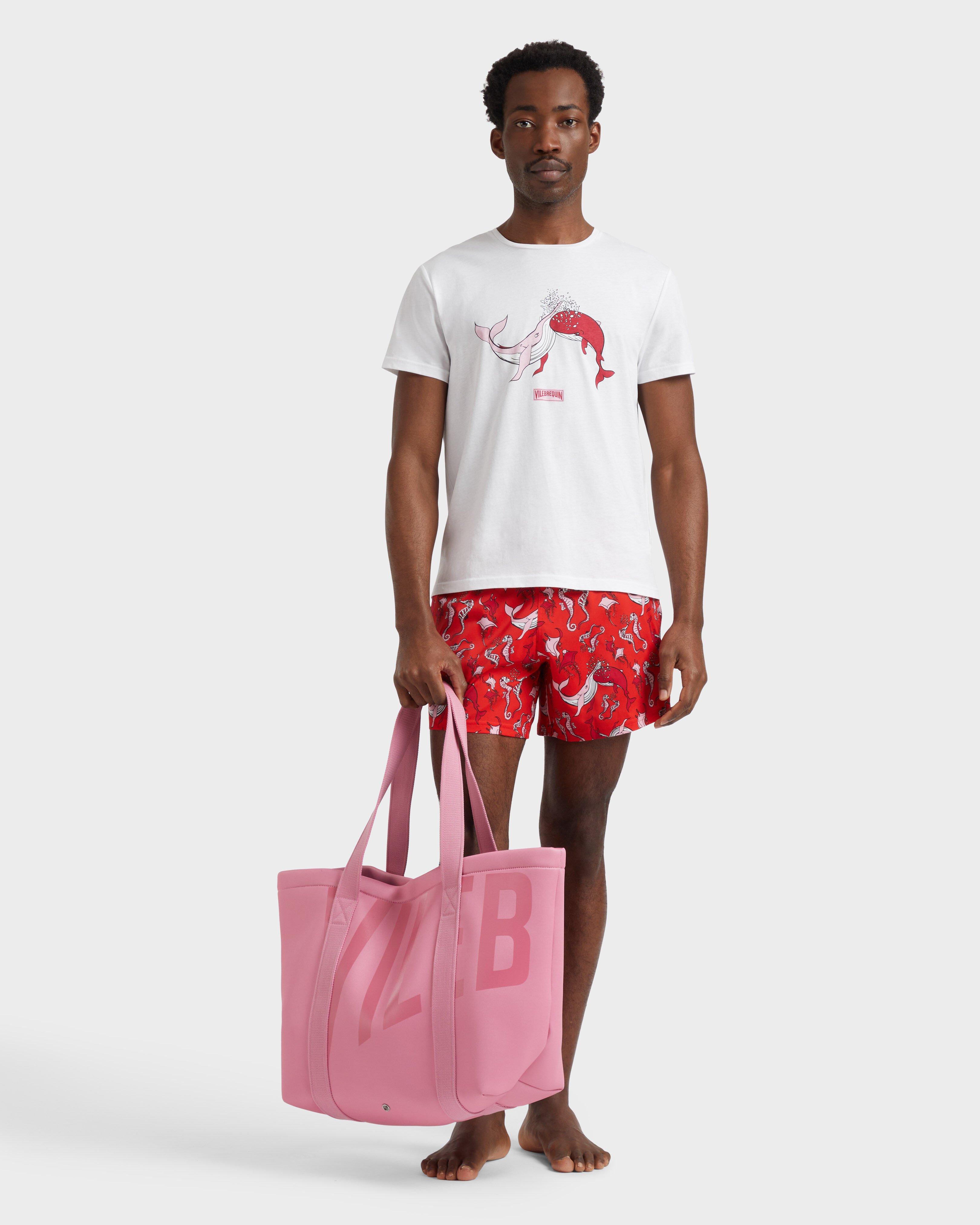 Whales Love T-Shirt aus Bio-Baumwolle für Herren WEISS supp1 view