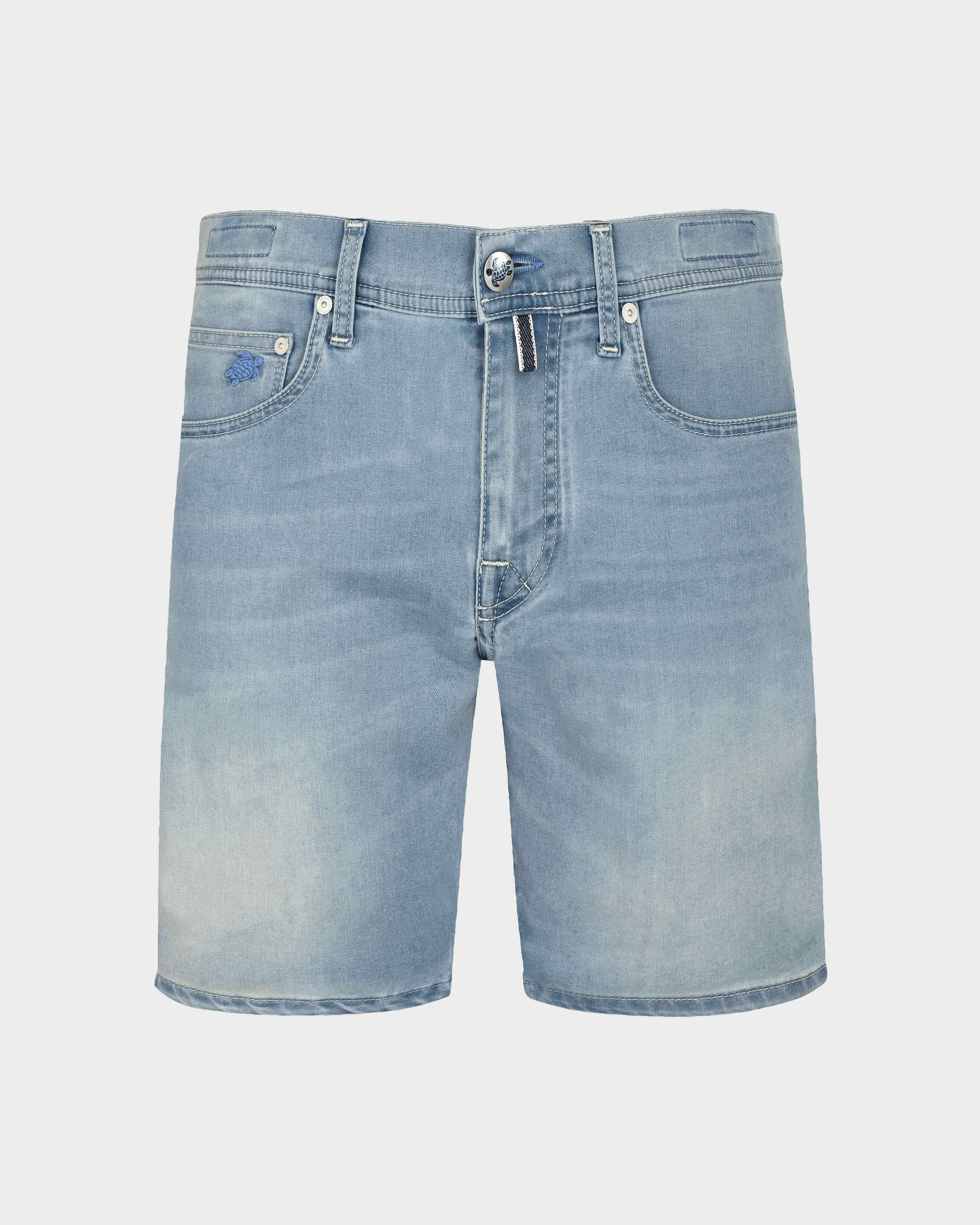 Men Denim Bermuda Shorts Sud LIGHT DENIM W3 front view