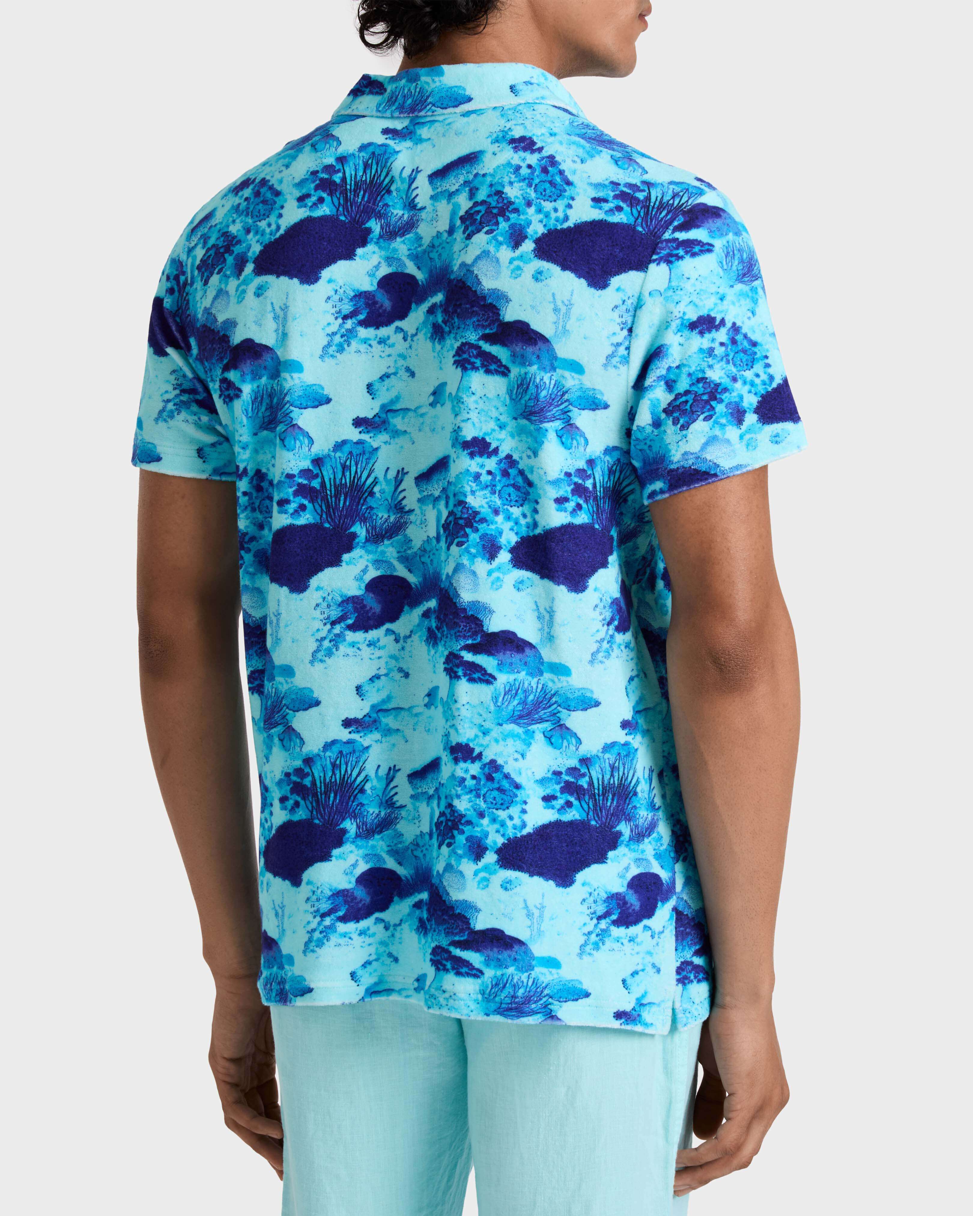 Coral Reef Polohemd aus Frottee für Herren OXYGENE backworn view