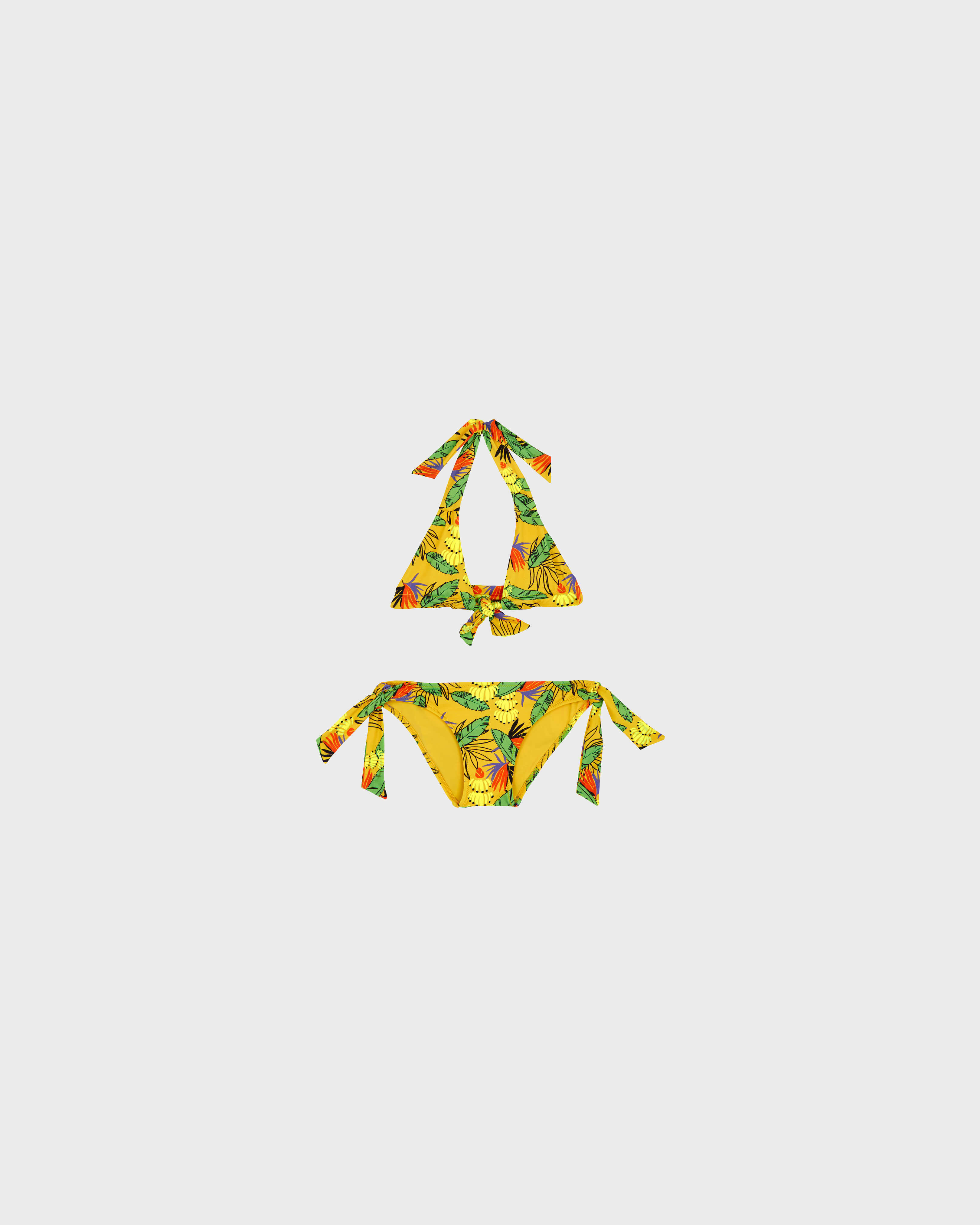 Maillot de Bain Deux Pièces Triangle fille Go Bananas CURRY front view