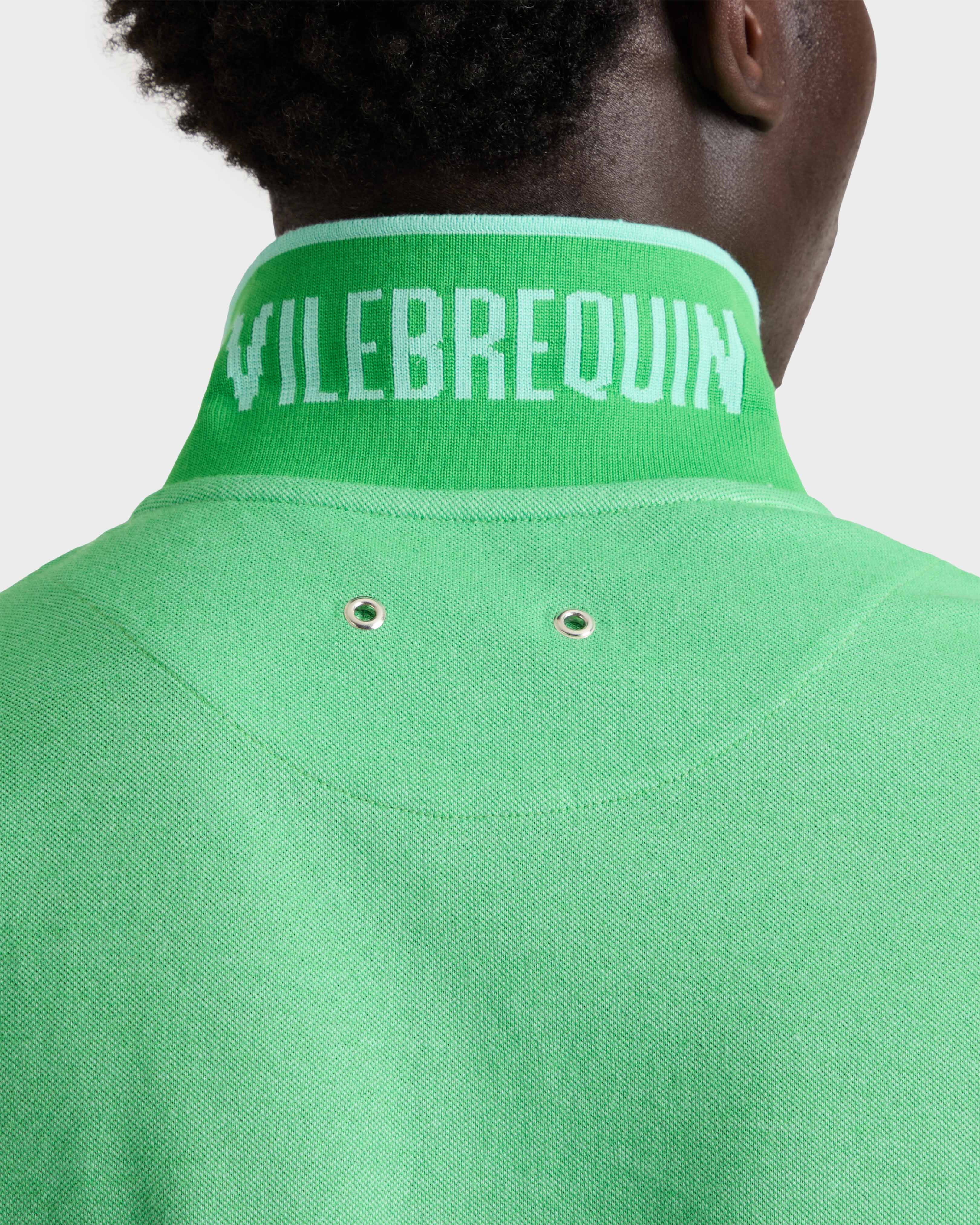Polo de algodón de color liso cambiante para hombre CARIBBEAN supp1 view