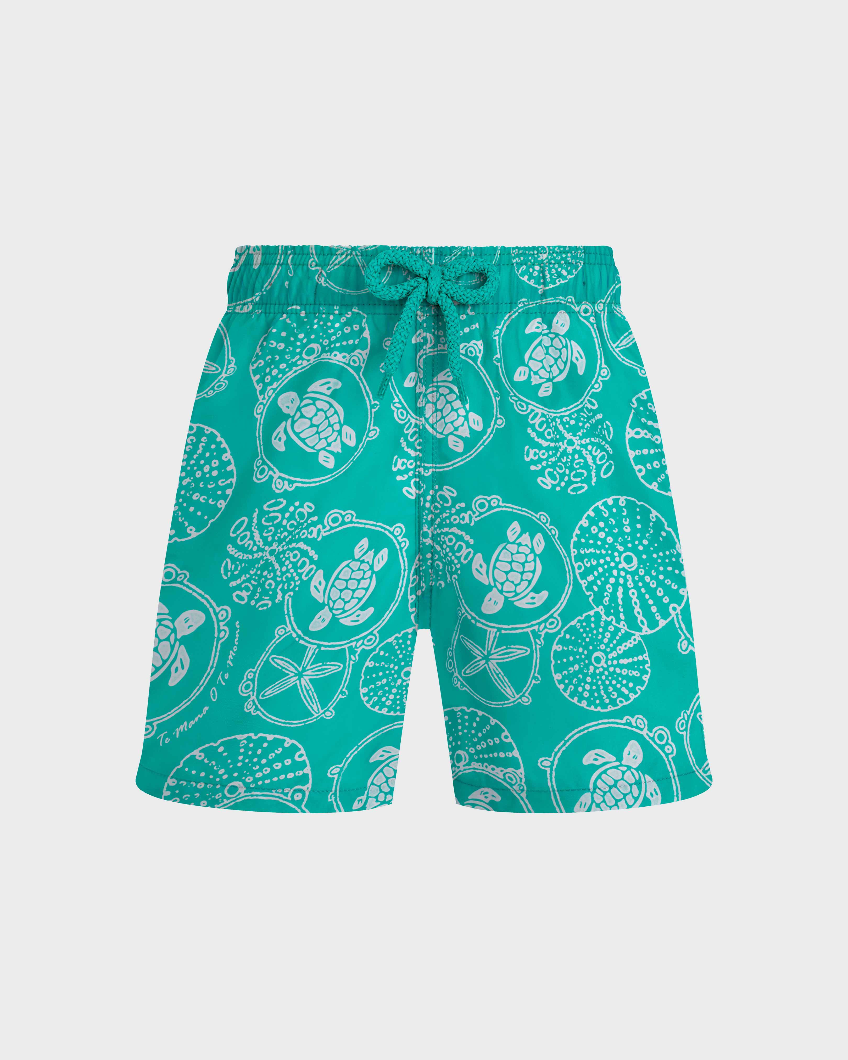 Bañador con estampado Oursins Bicolores para niño DISCO GREEN front view