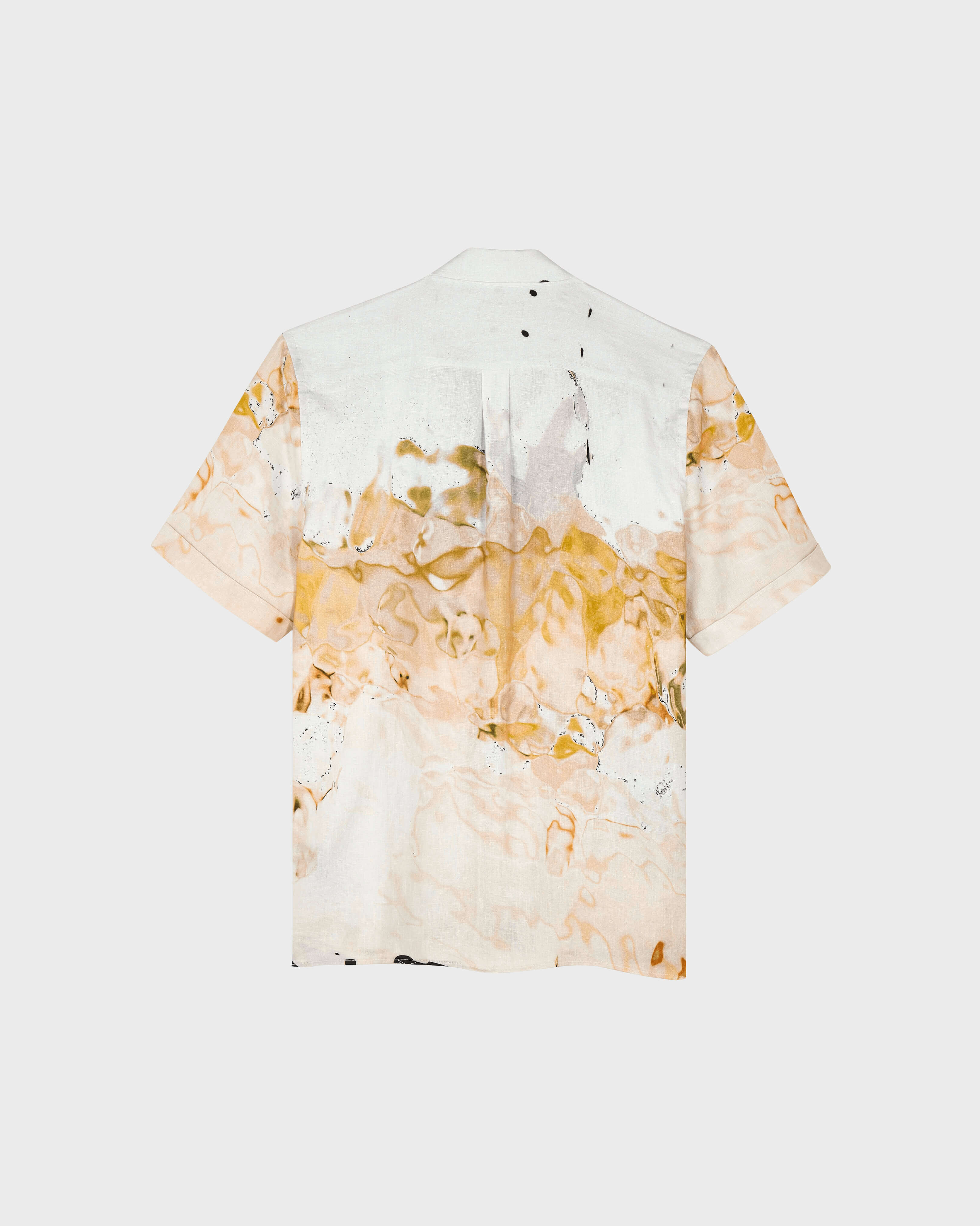 Men Linen and Cotton Distortive water - Vilebrequin x Highsnobiety WILD STONE back view