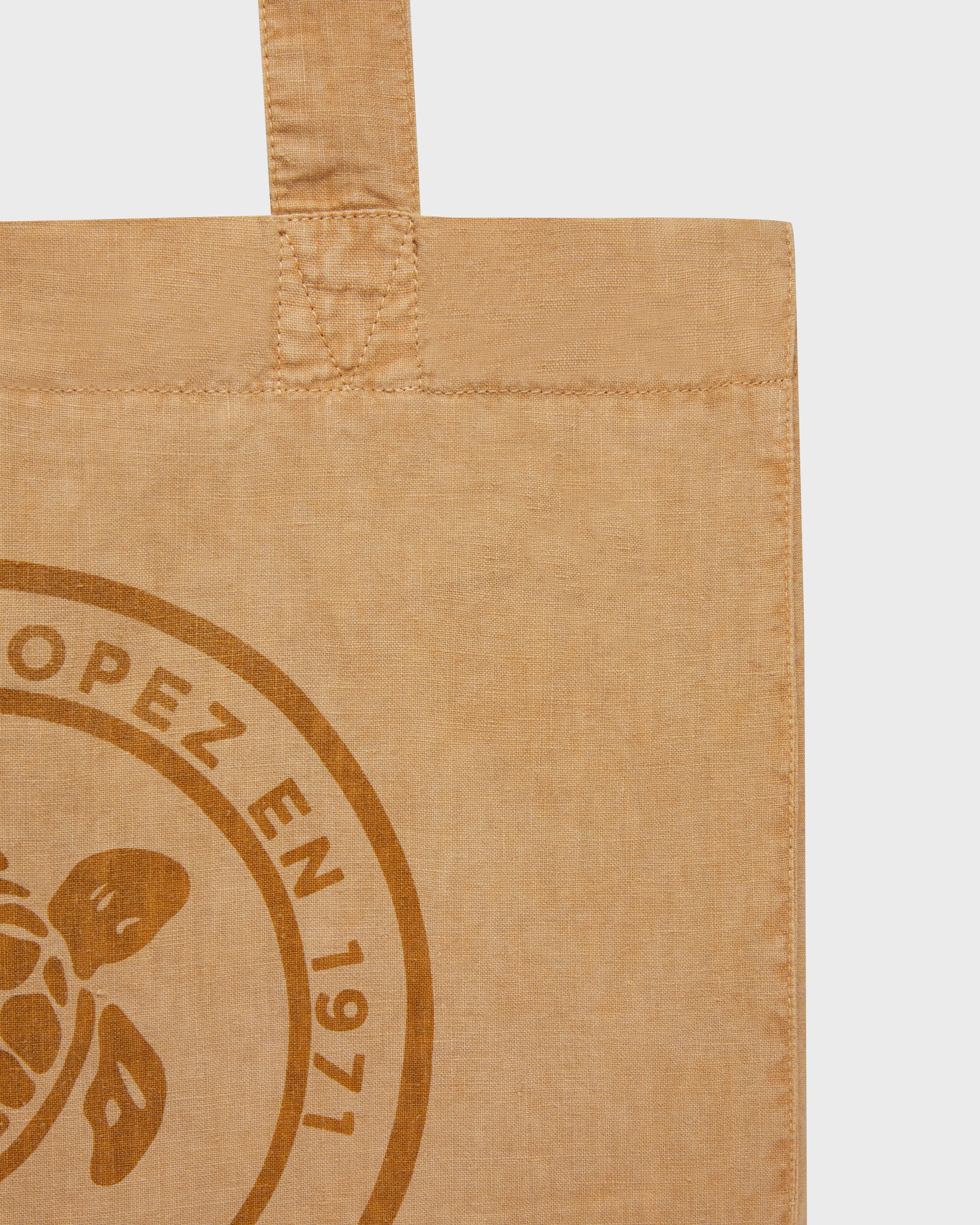 Unisex Linen Beach bag Solid MOCHA supp5 view