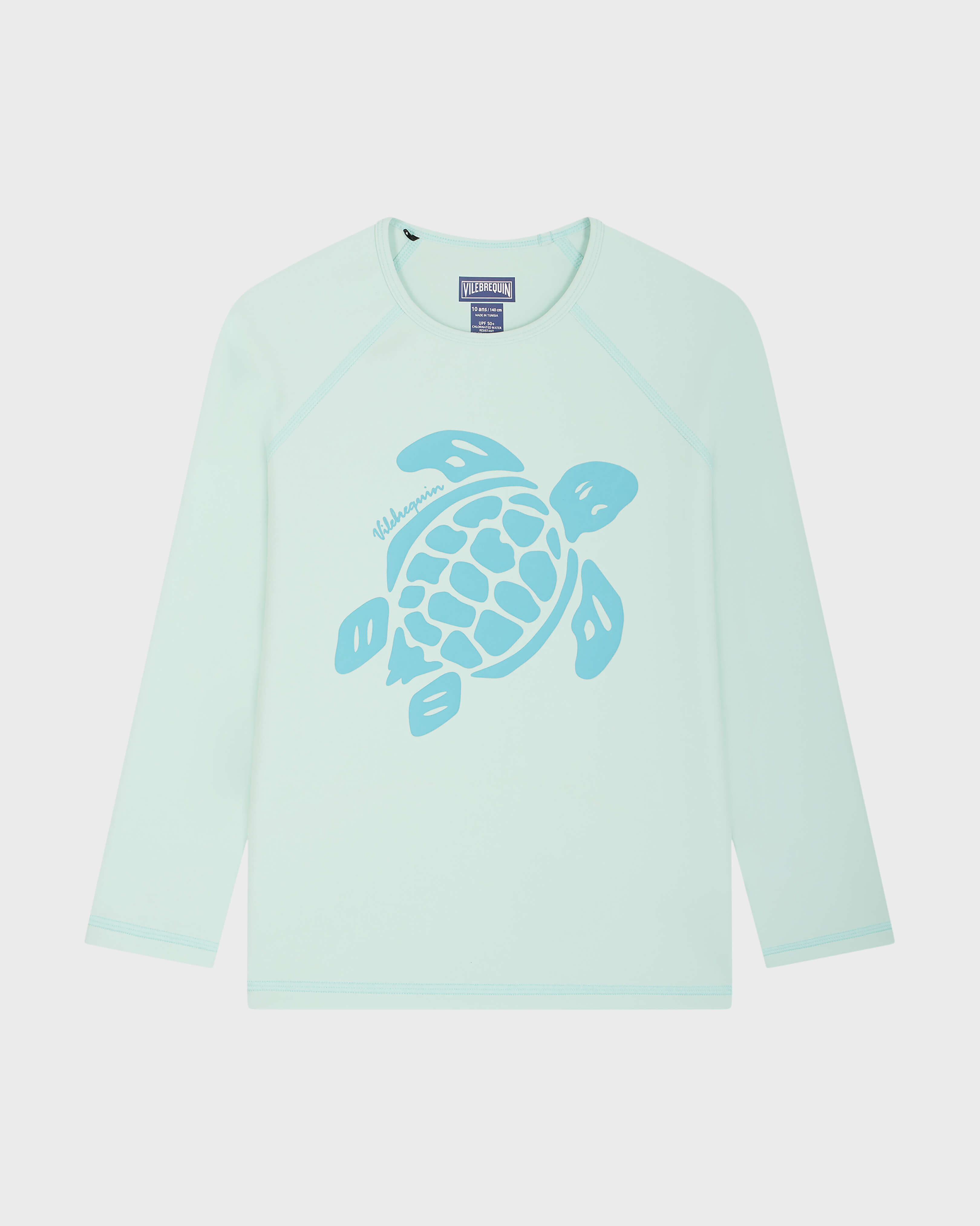 Boys Long Sleeves Rashguard Solid BLUE NOTE front view