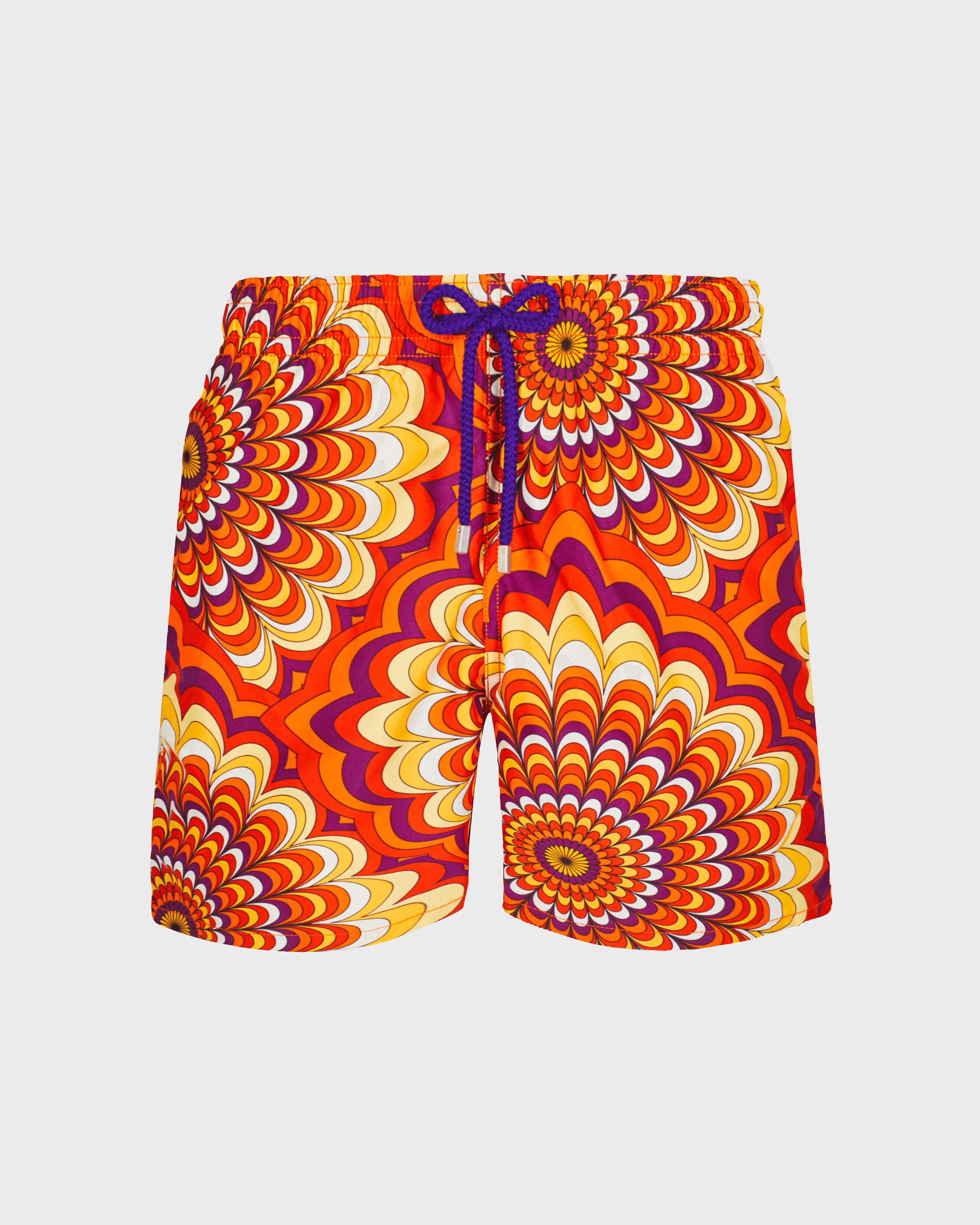 1975 Rosaces Badeshorts für Herren APRICOT front view