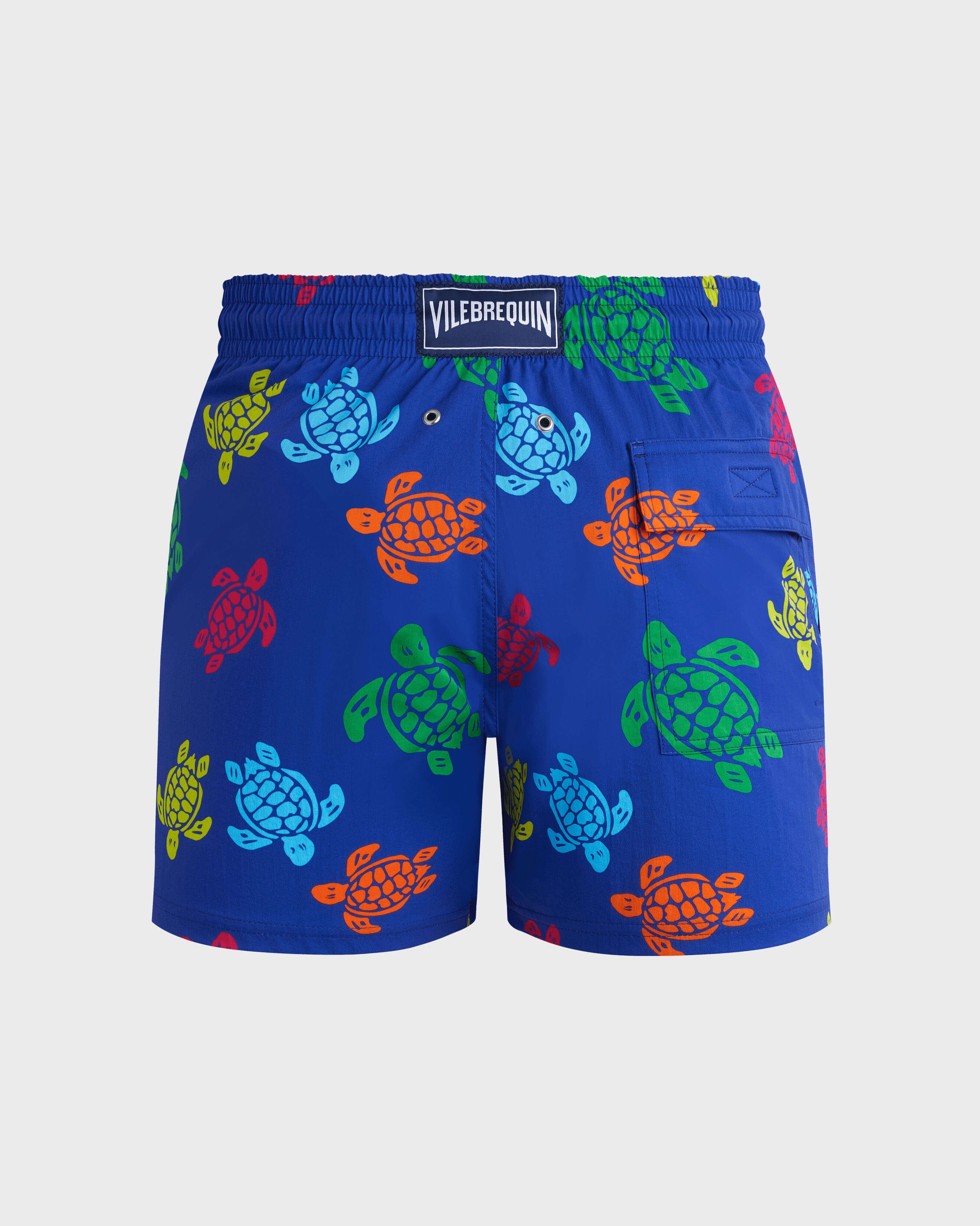 Men Stretch Short Swim Shorts Tortues Multicolores MARRAKECH back view