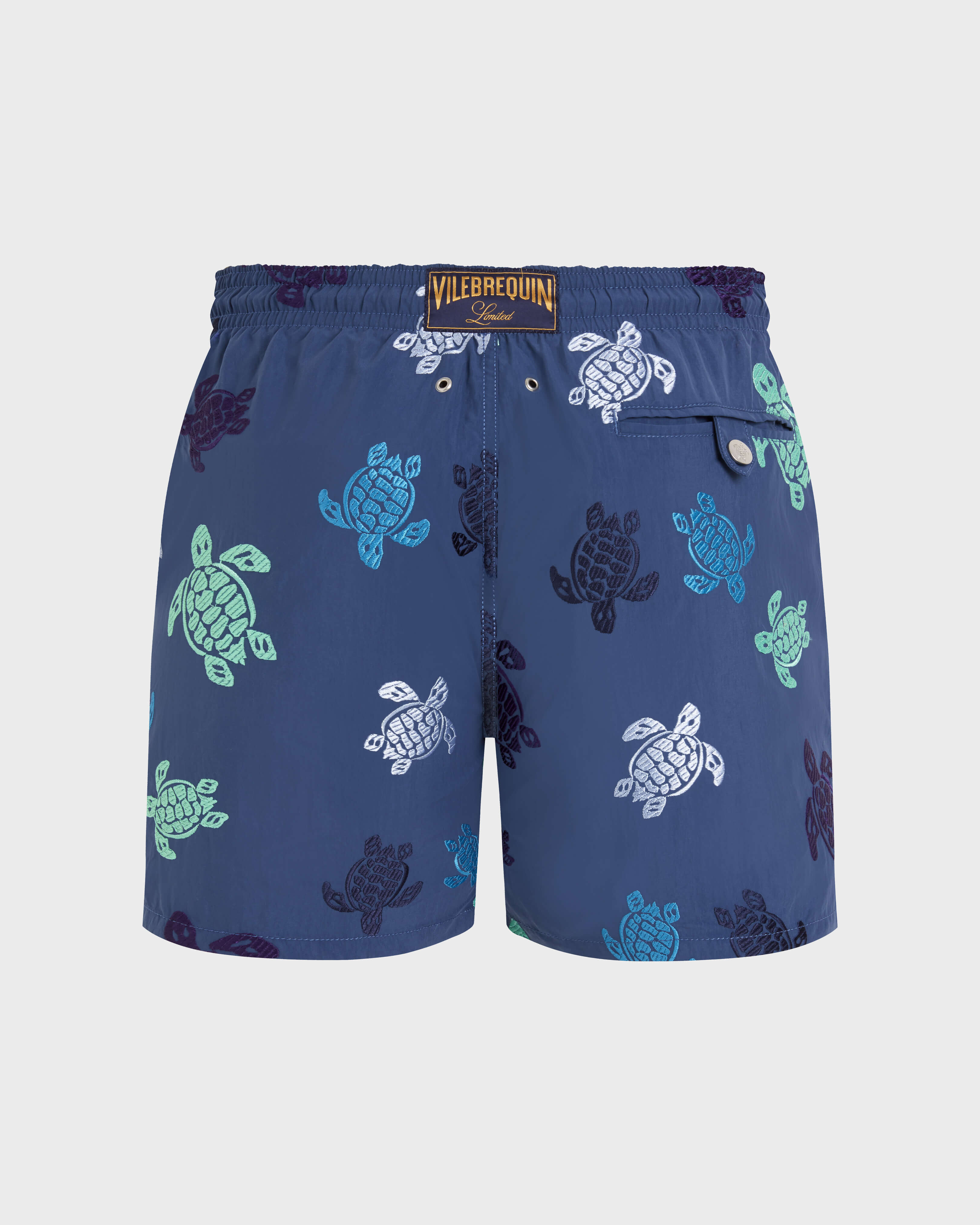 Pantaloncini mare uomo ricamati Ronde des Tortues - Edizione limitata EVENING back view