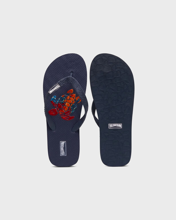 Vilebrequin - Men Flip Flops Salvador - Shoes - Copp - Blue - Size 40
