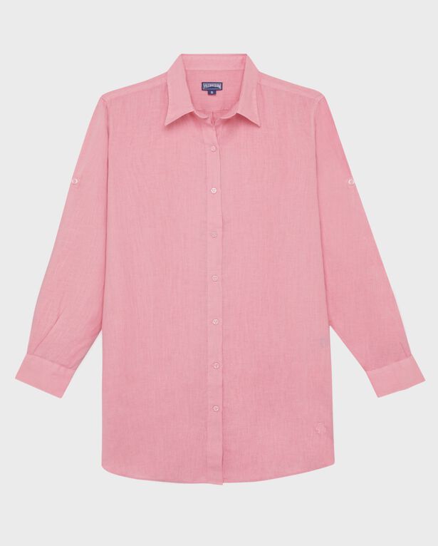 Vilebrequin – Women Linen Dress Solid – Dress – Fragance – Pink – Size XS