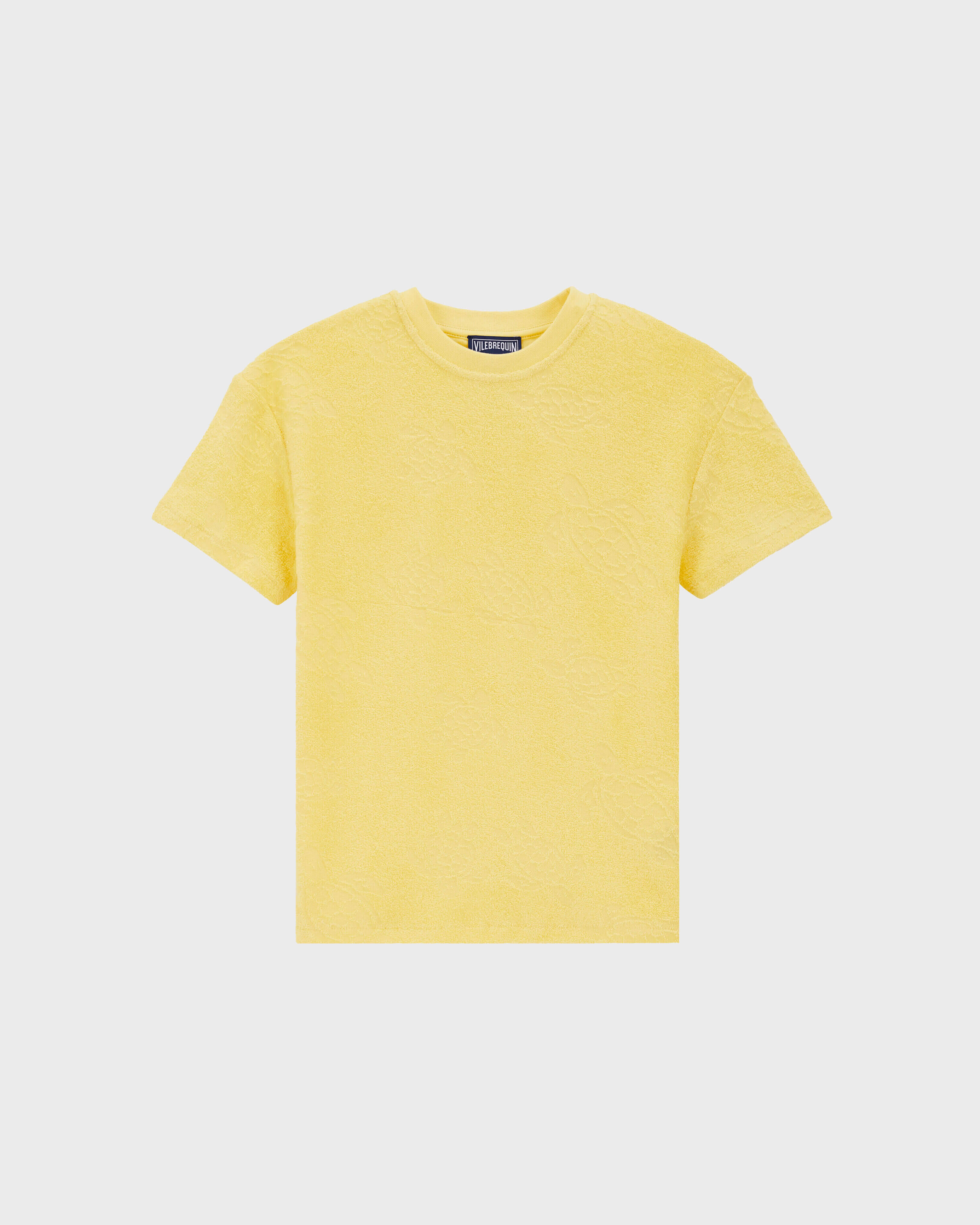 Kids Roundneck Terry T-shirt Ronde des Tortues POPCORN front view