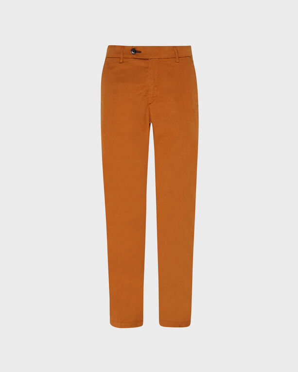 Vilebrequin - Men Tencel Cotton Chino Pants Solid - Pant - Taillat - Brown - Size 36