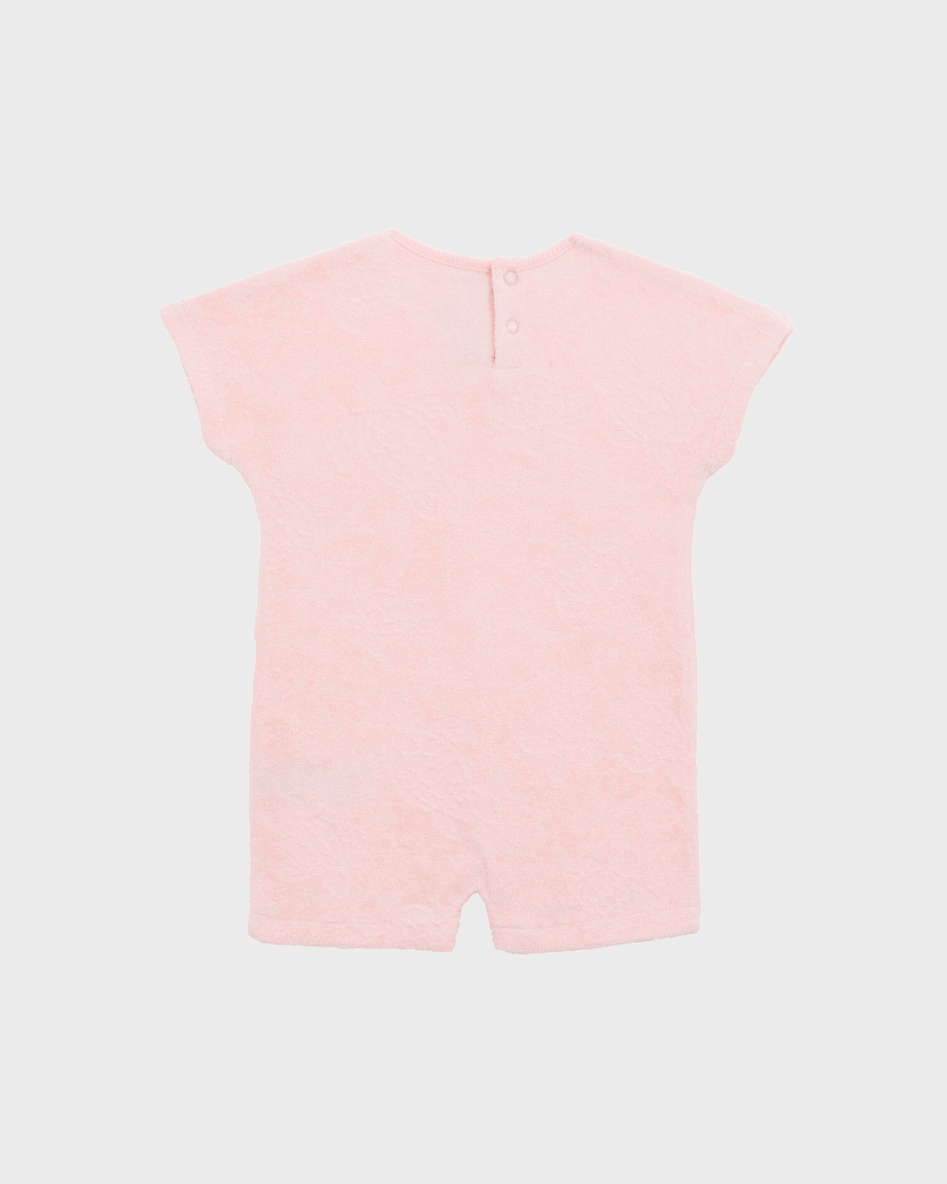 Baby Terry Playsuit PEONY back view