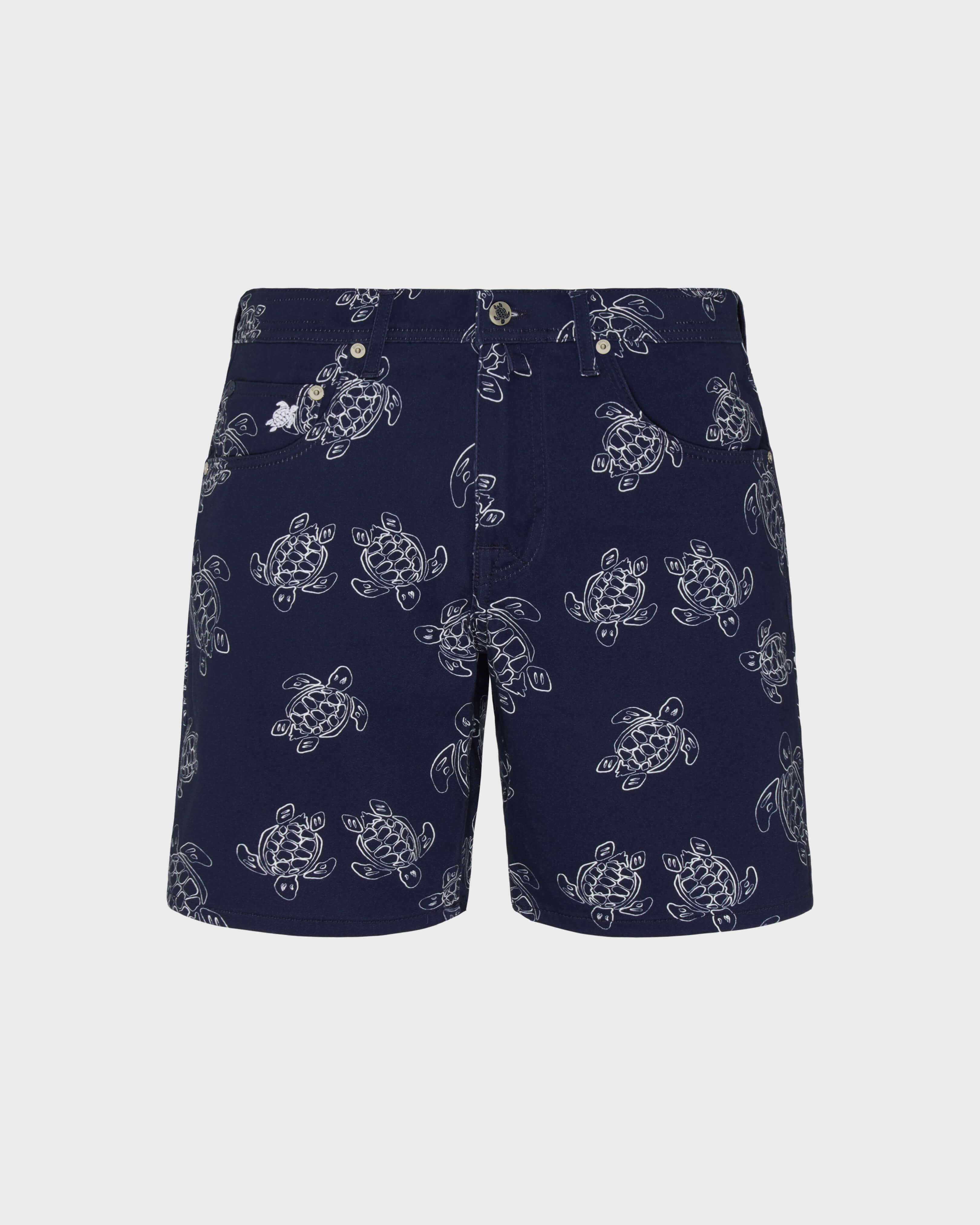Men Bermuda Shorts Ronde Des Tortues NAVY front view