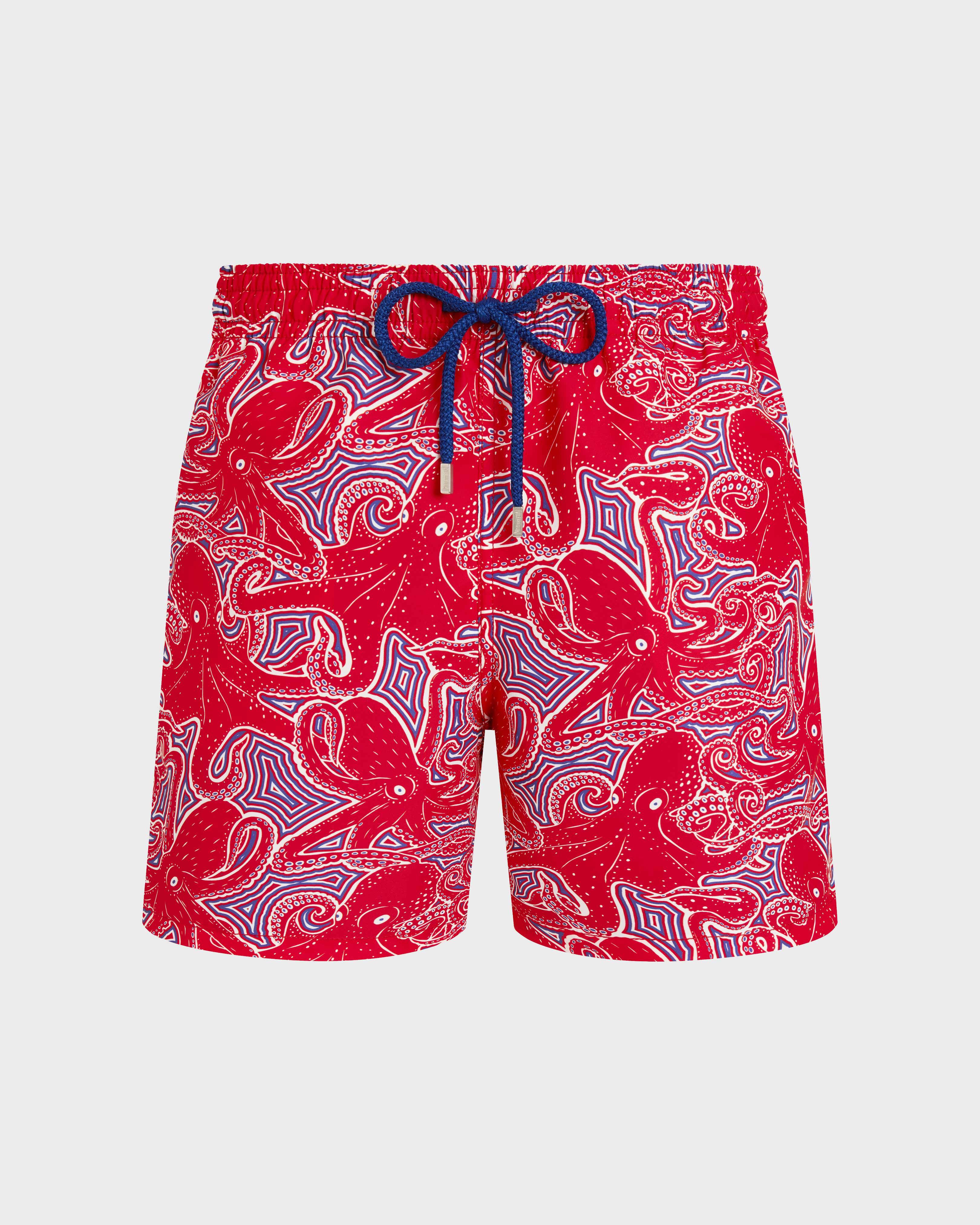 Men Swim Shorts Hypnoctopus POPPY RED front view