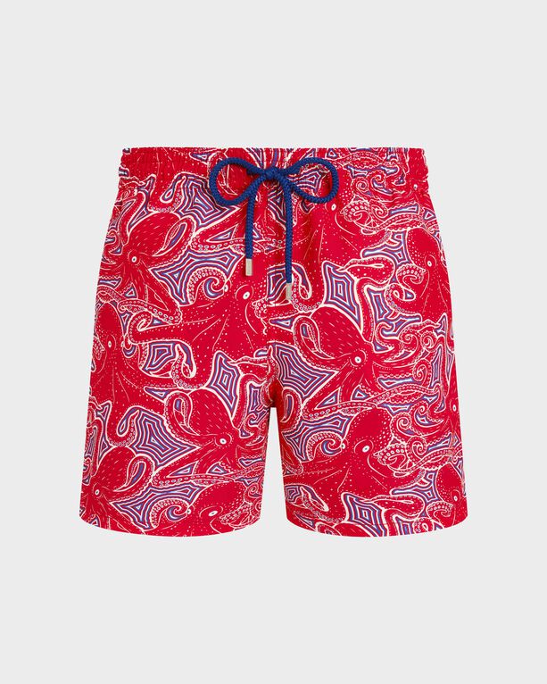 Vilebrequin - Men Swim Shorts Hypnoctopus - Swimwear - Moorea - Red - Size 5XL