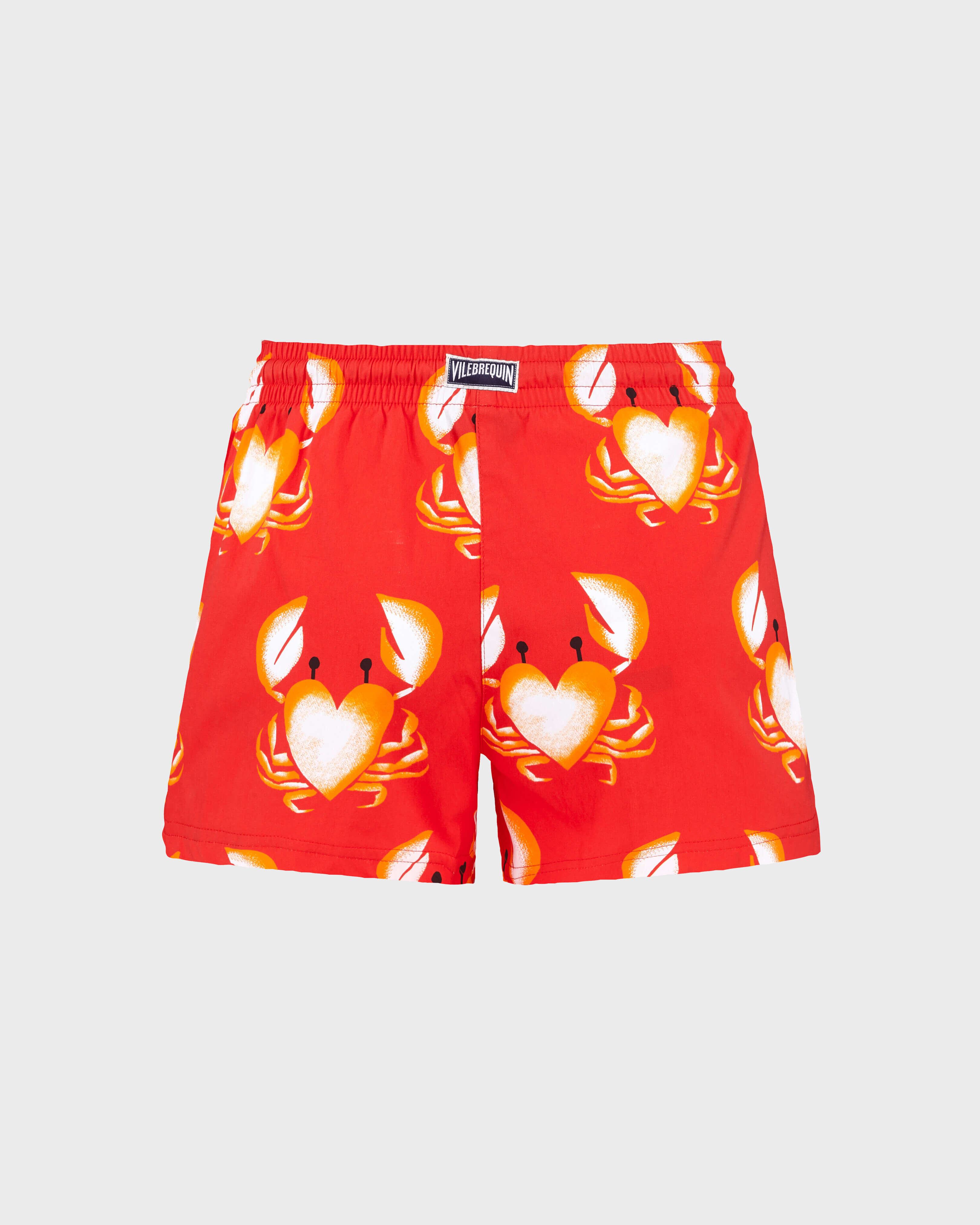 Women Swim Shorts St Valentine 2020- Vilebrequin x Giriat MEDICIS RED back view