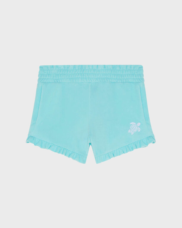 Vilebrequin - Girls Terry Shorts Embroidered Turtle - Shorty - Ginetty - Blue - Size 8