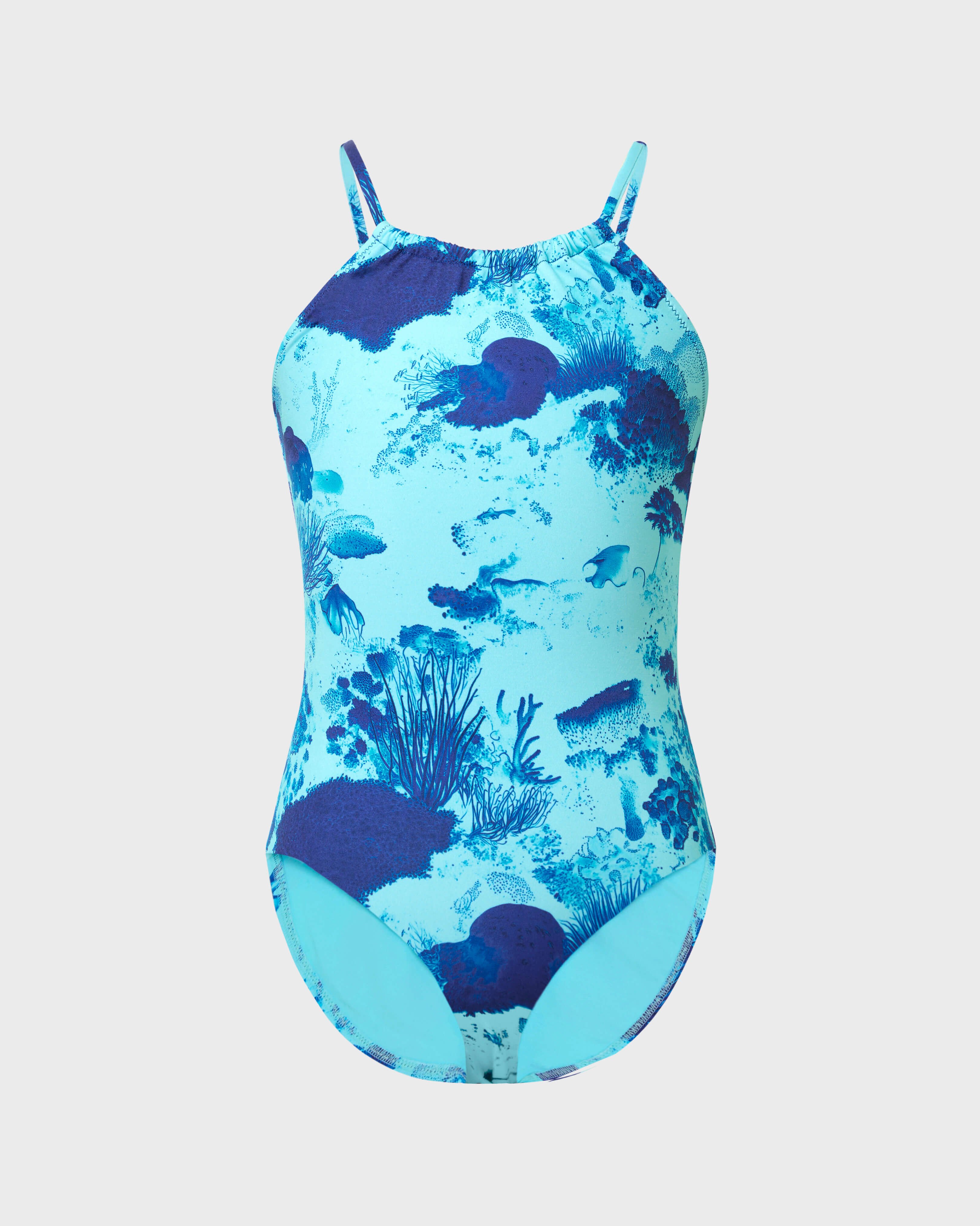 Bañador de una sola pieza con estampado Coral Reef para niña OXYGENE front view