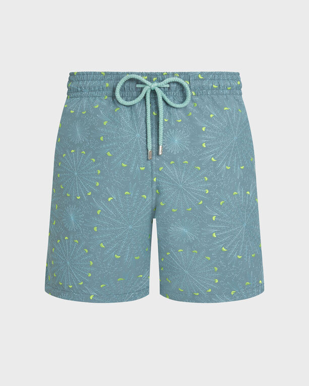 Vilebrequin - Men Embroidered Swim Shorts Mosaic Urchin - Limited Edition - Swimwear - Mistral - Blue - Size S