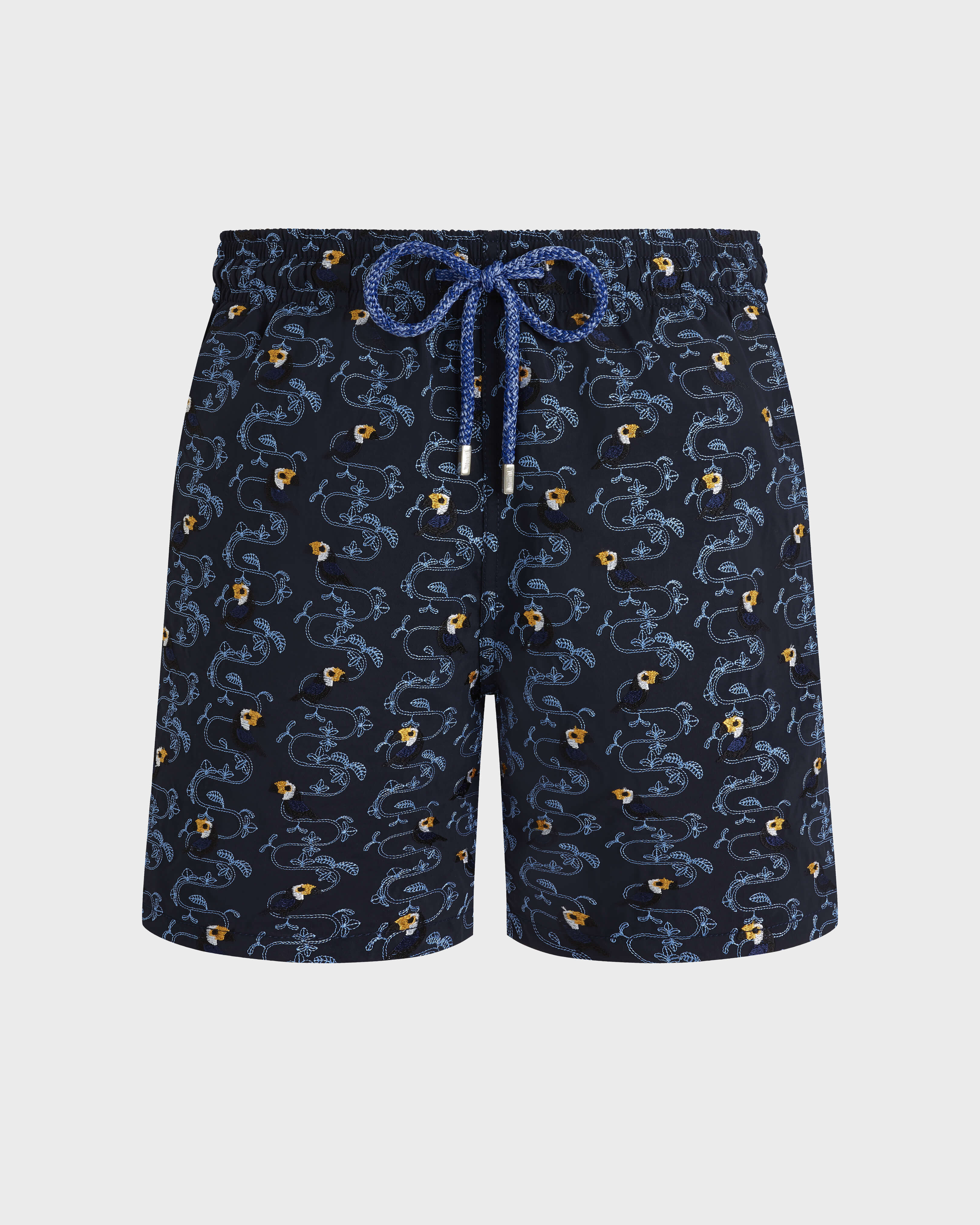 Pantaloncini mare uomo ricamati Toucana - Edizione limitata BLU MARINE front view