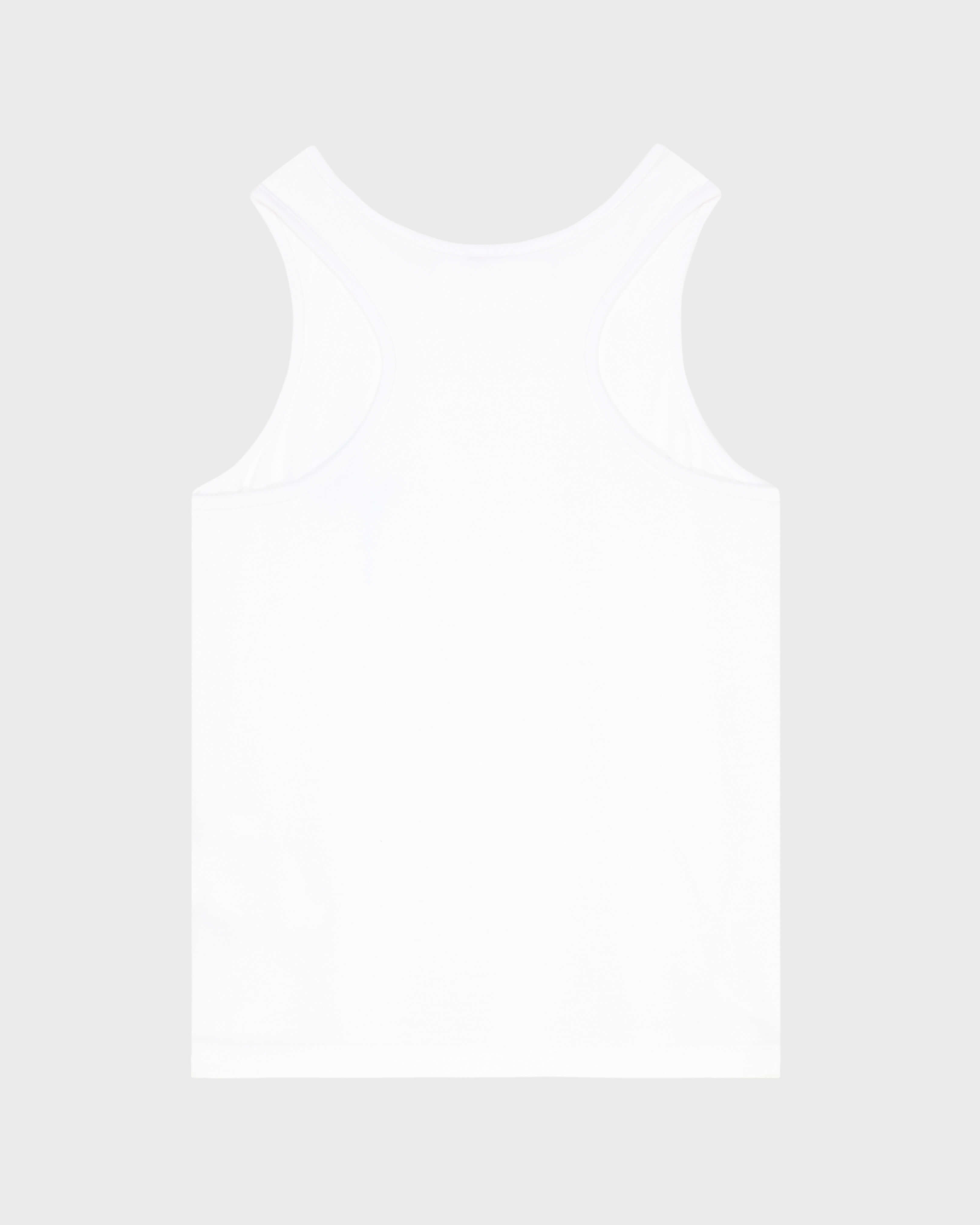 Débardeur en coton organique fille Roses BLANC back view