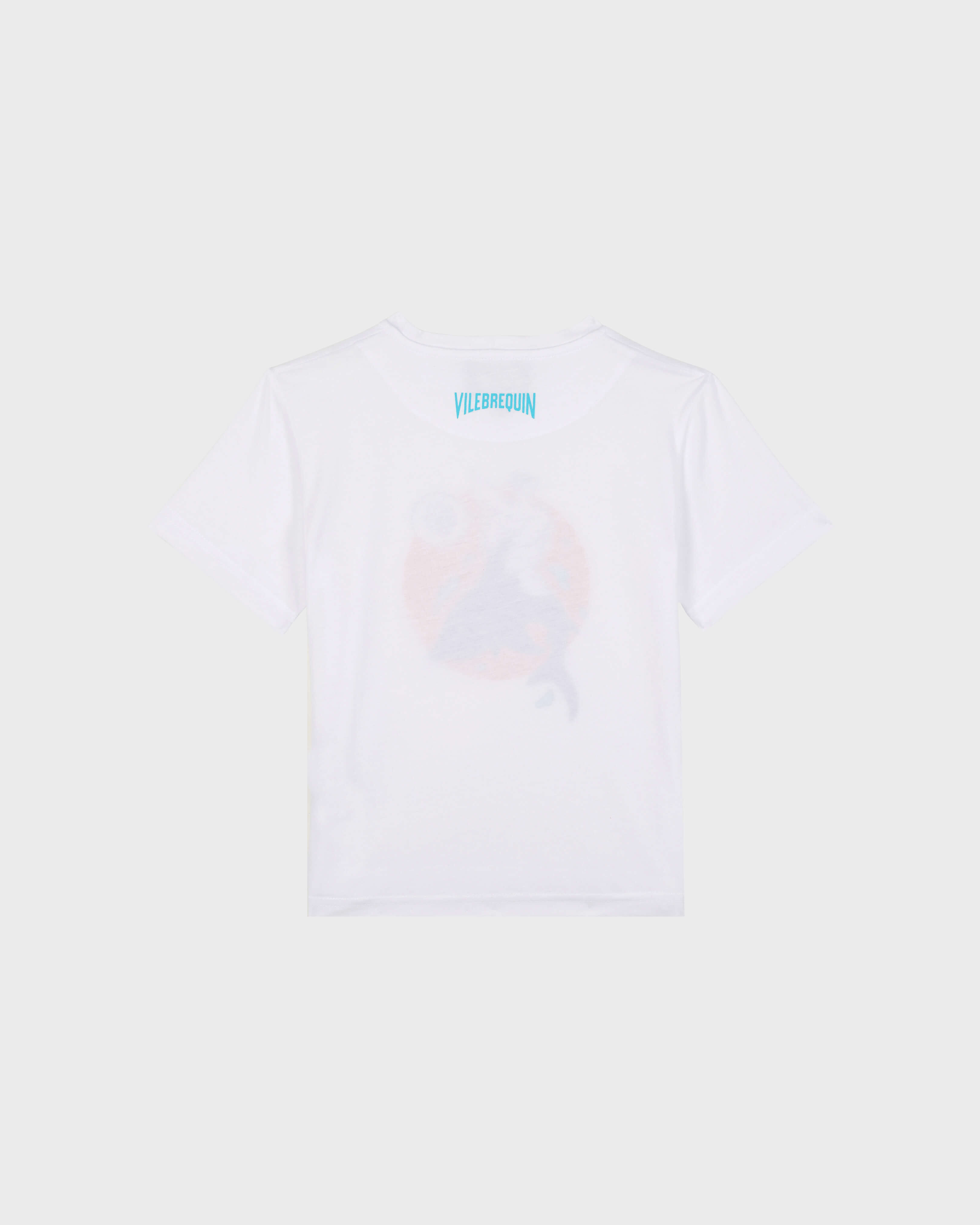 T-shirt en Coton Organique garçon Let's Take A Ride ! BLANC back view