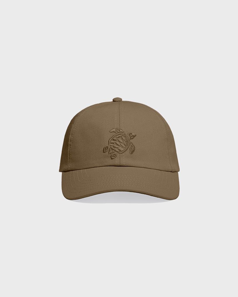 Solid Cap Turtle Embroidery OLIVIER front view