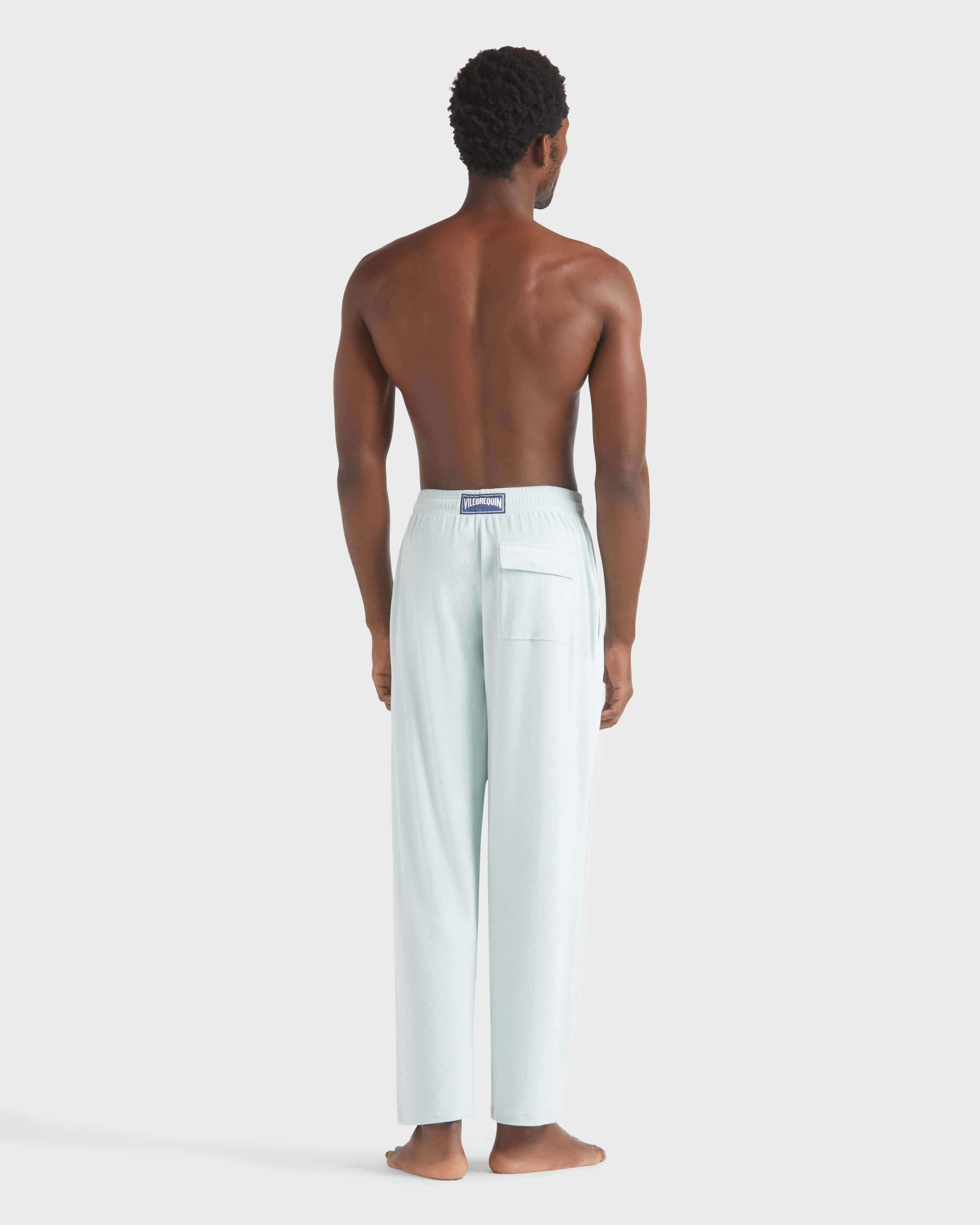 Men Terry Pants Solid PACIFIC backworn view