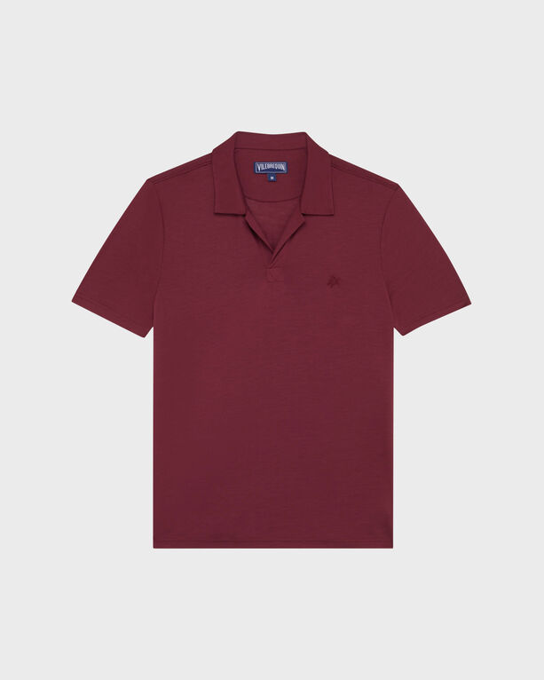 Vilebrequin - Men Tencel Polo Shirt Solid - Polo - Pirinol - Red - Size XL