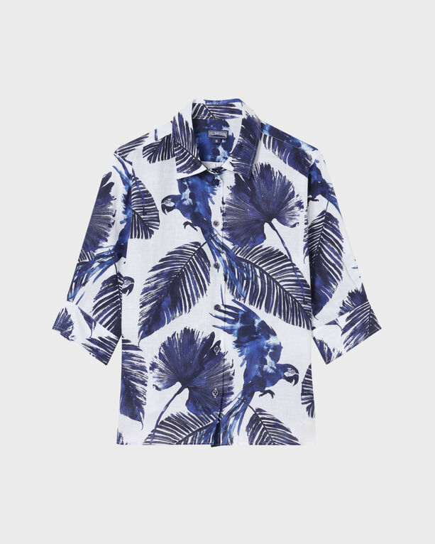 Vilebrequin - Women Linen Shirt Papagaio - Shirt - Laurane - White - Size XS