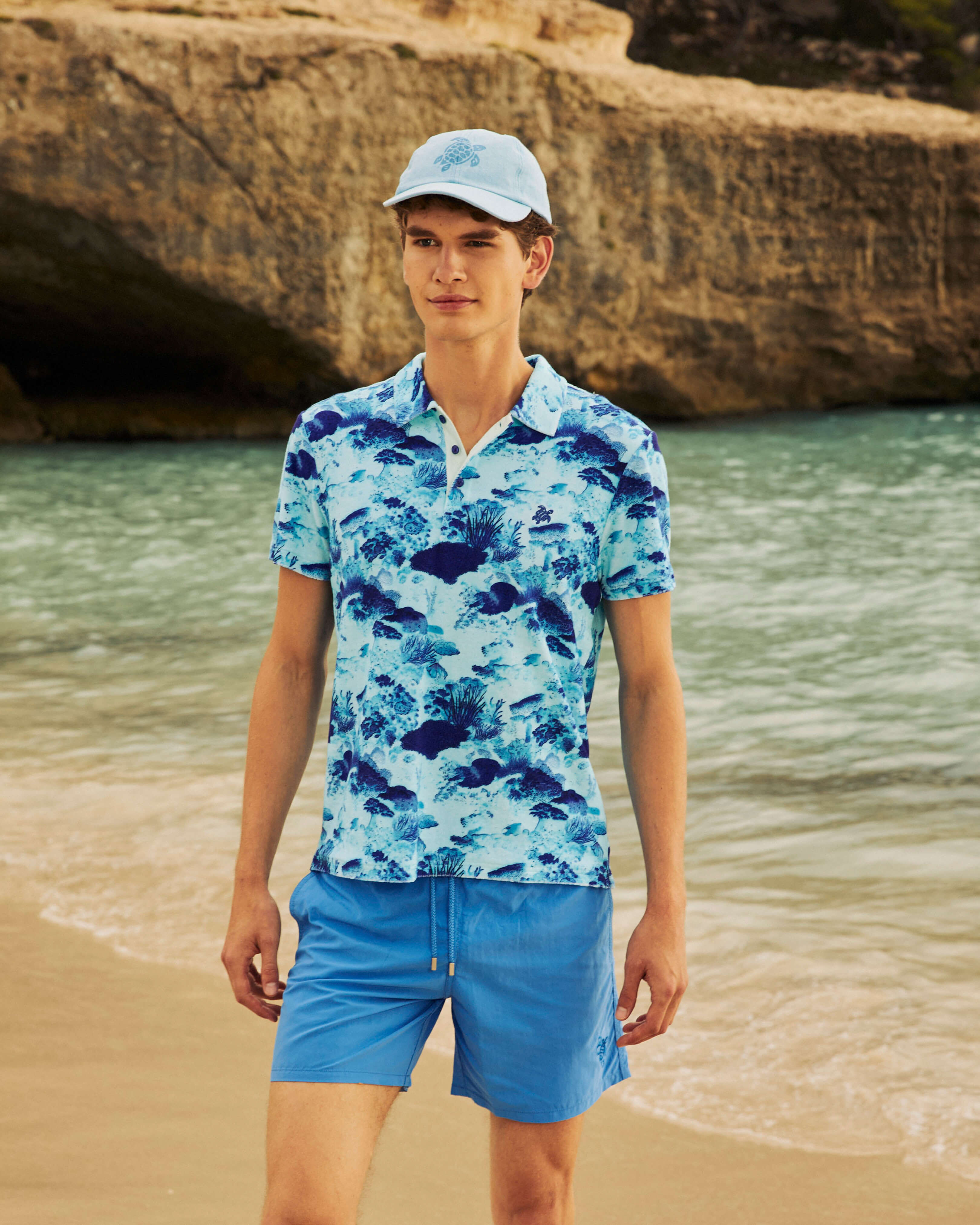 Pantaloncini mare uomo idroreattivi Bubble Turtles 3D EARTHENWARE look1 view