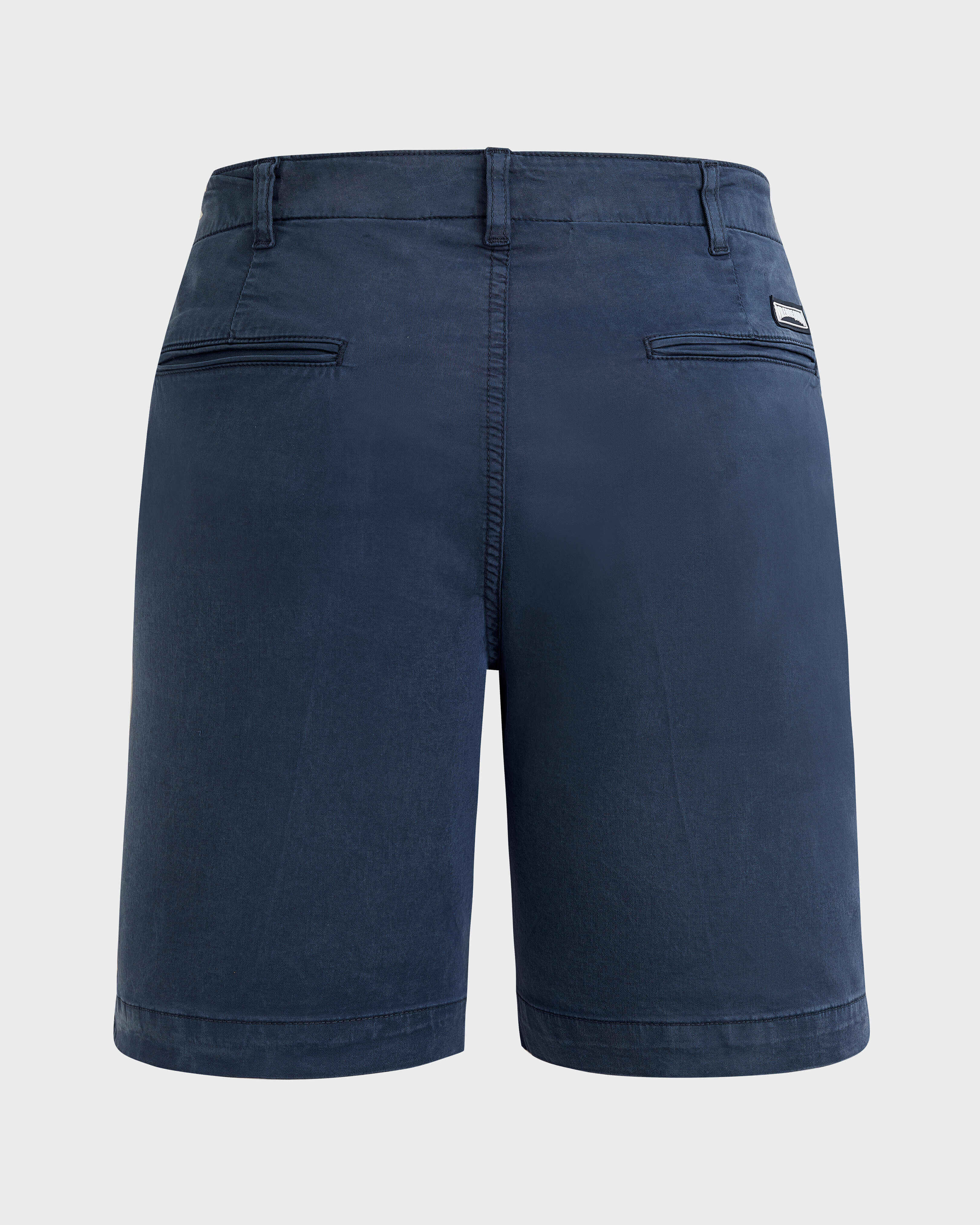 Solid Bermudashorts aus Tencel-Satin für Herren MARINEBLAU back view