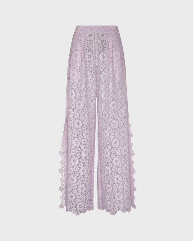 Vilebrequin Women Pants Flowers Lace In Pink
