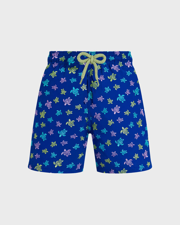 Vilebrequin - Boys Swimwear Embroidered Micro Ronde Tortues Multicolores - Limited Edition - Swimwear - Misjim - Blue - Size 8