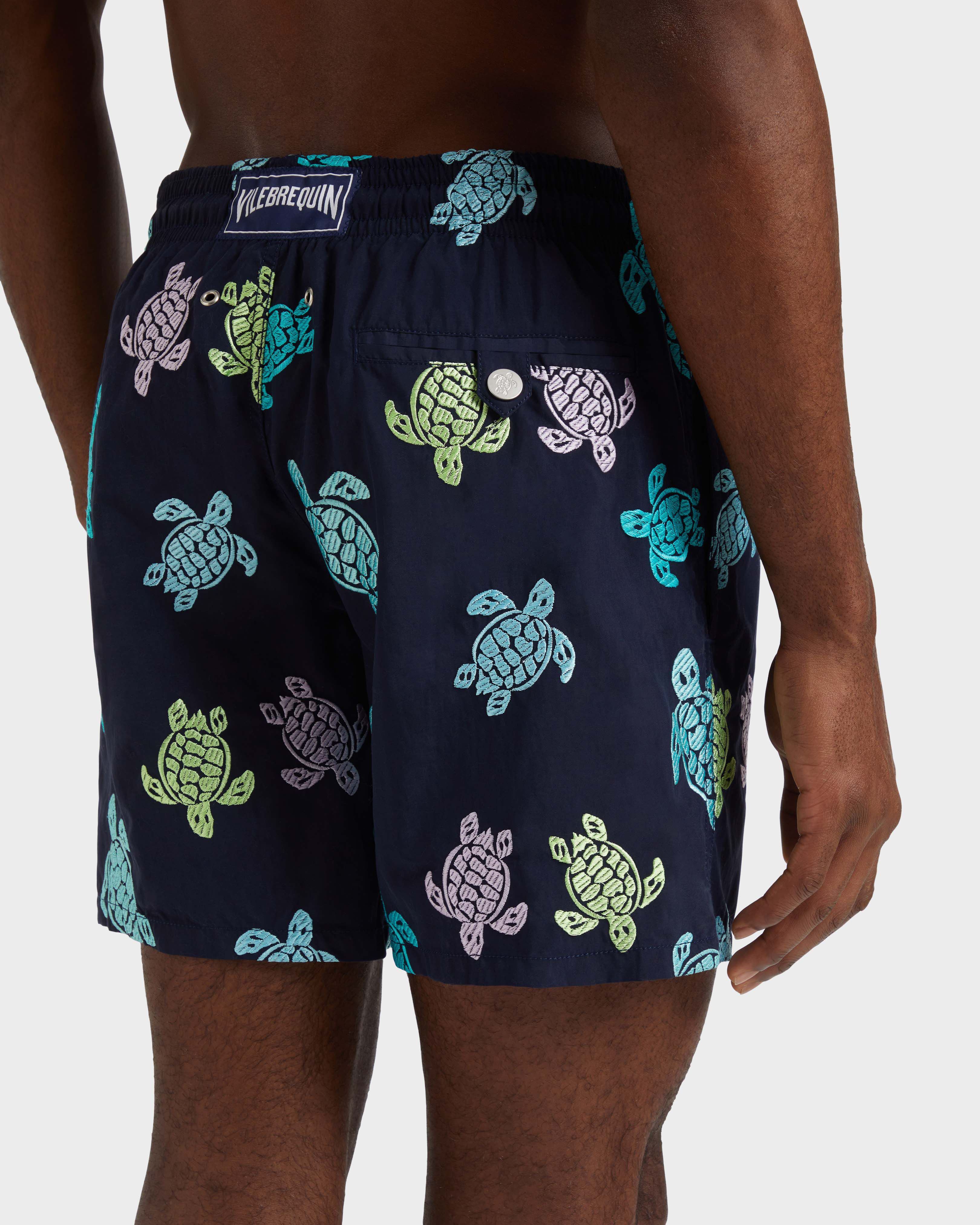 Men Swim Shorts Embroidered Tortue Multicolore - Limited Edition NAVY supp2 view